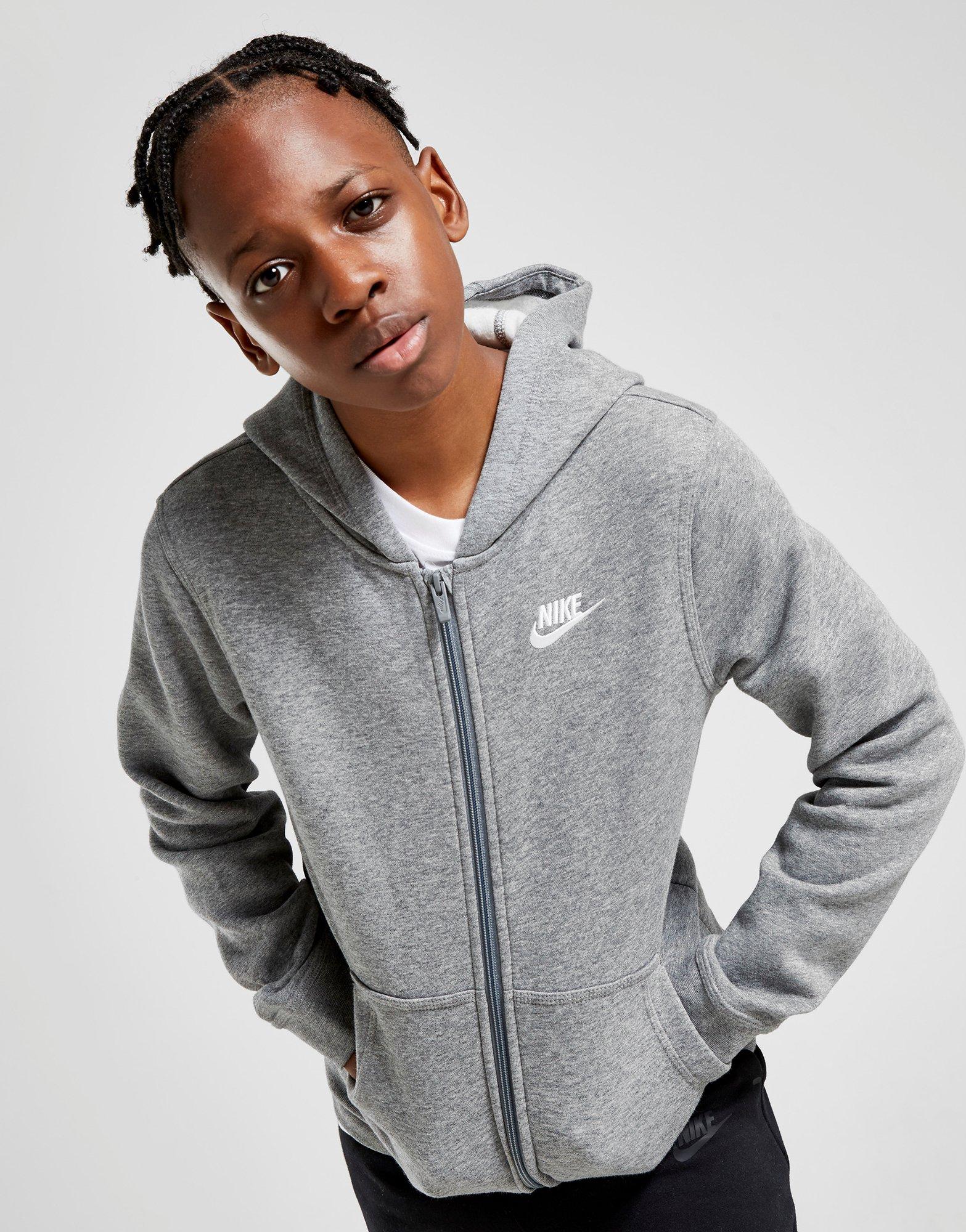 junior grey nike hoodie