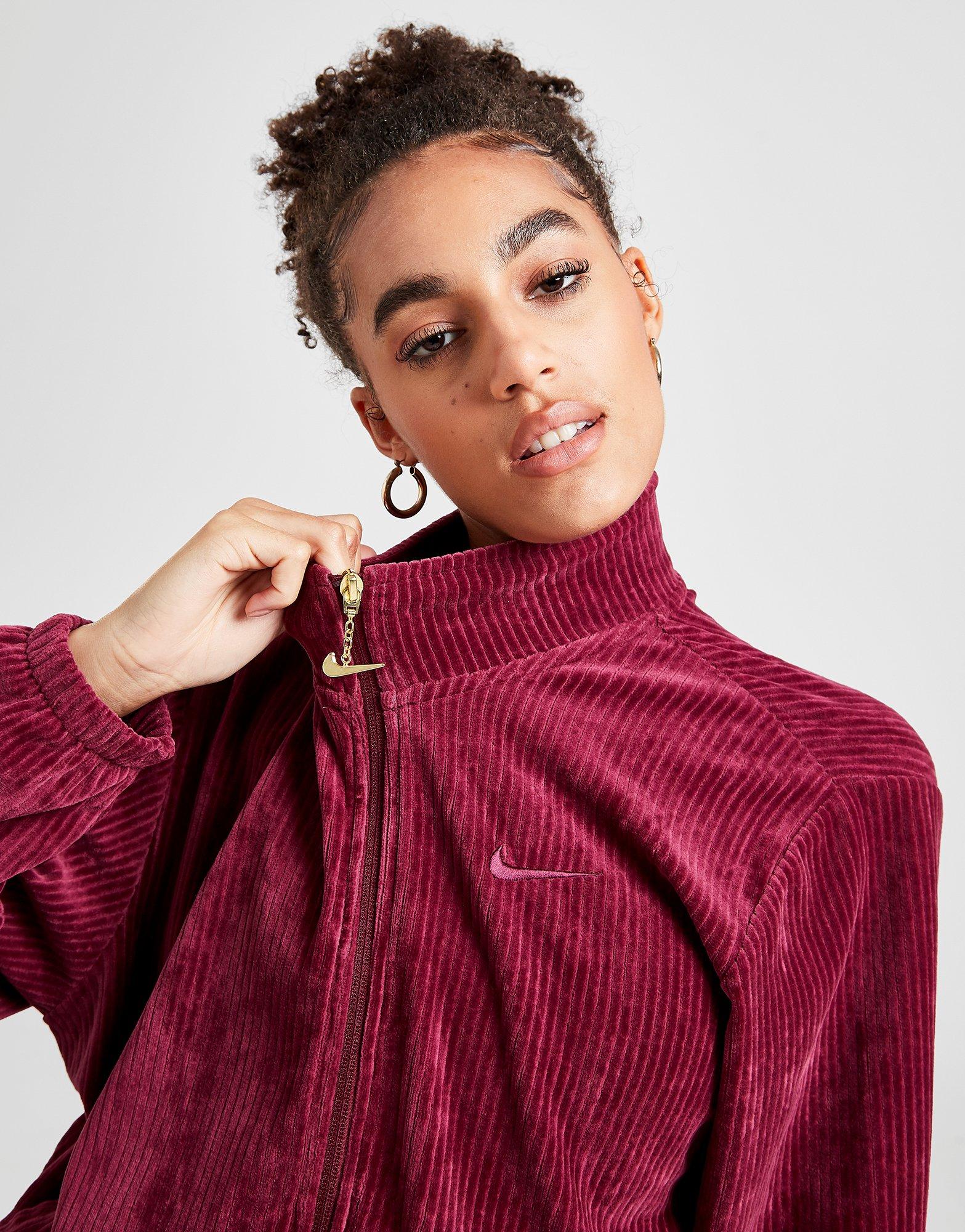 nike velour track top