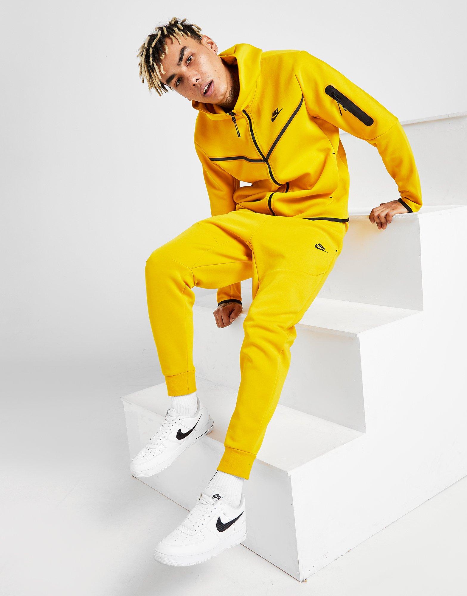 nike yellow tech fleece