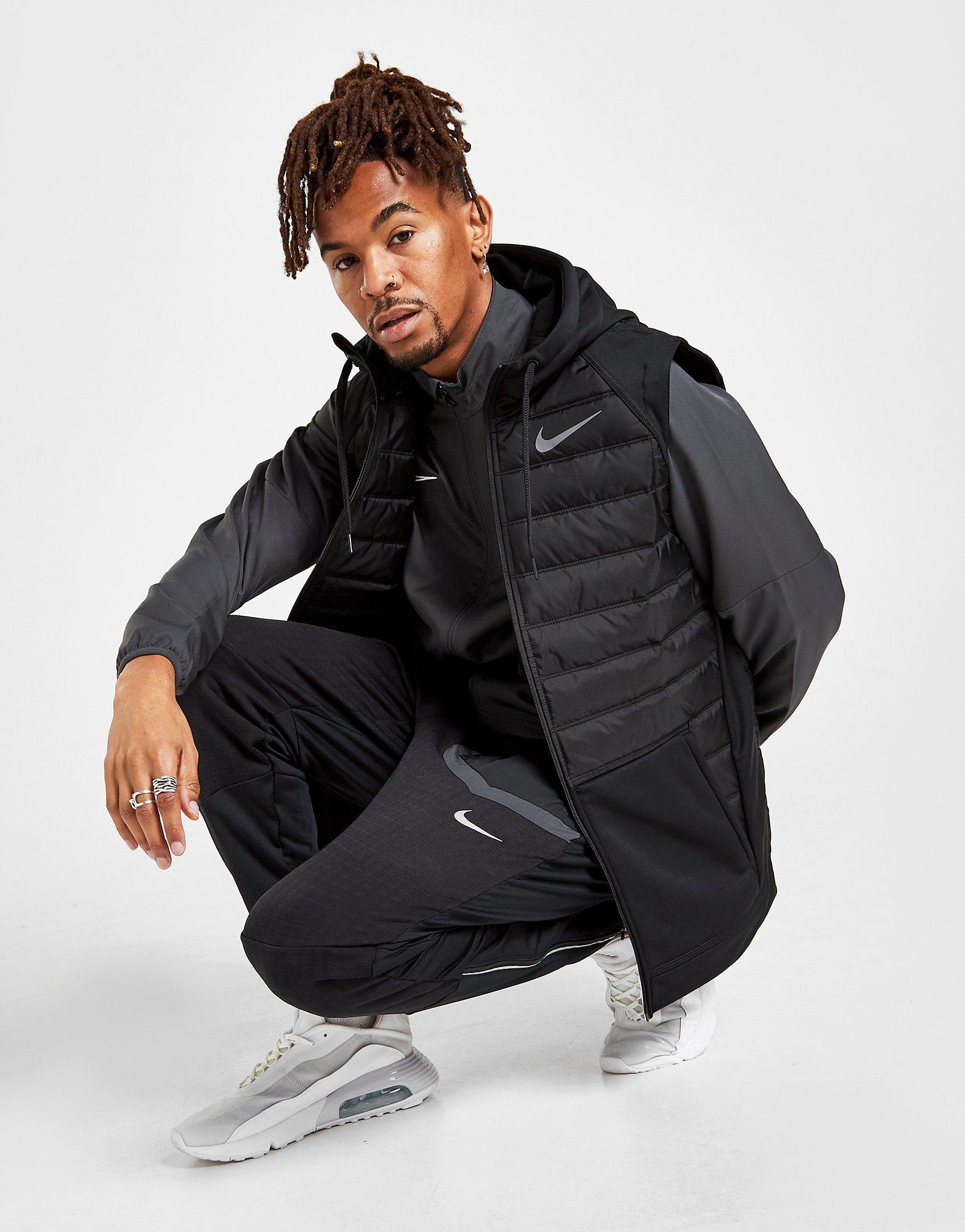 nike training hybrid hoodie