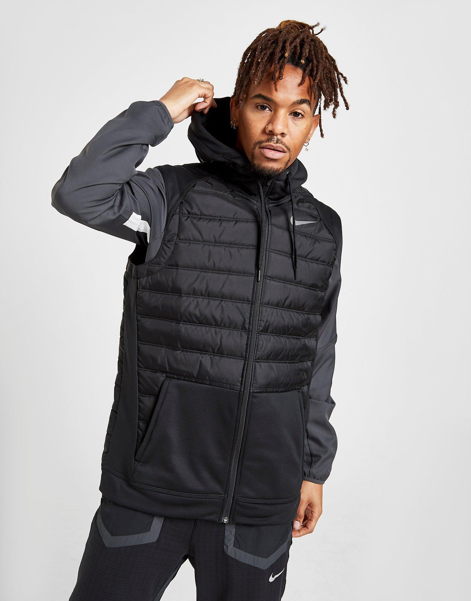 nike training hybrid hoodie