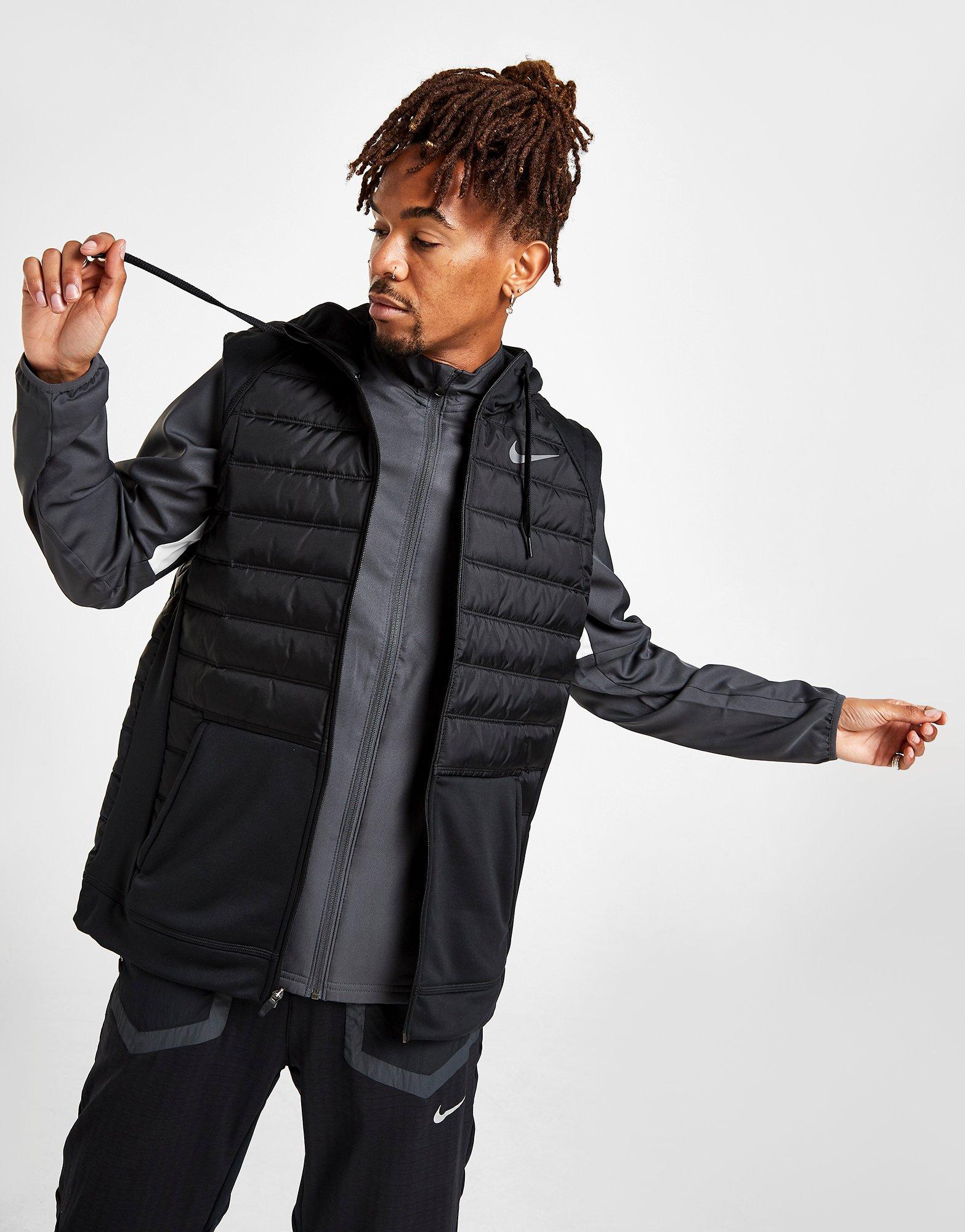 nike training hybrid hoodie