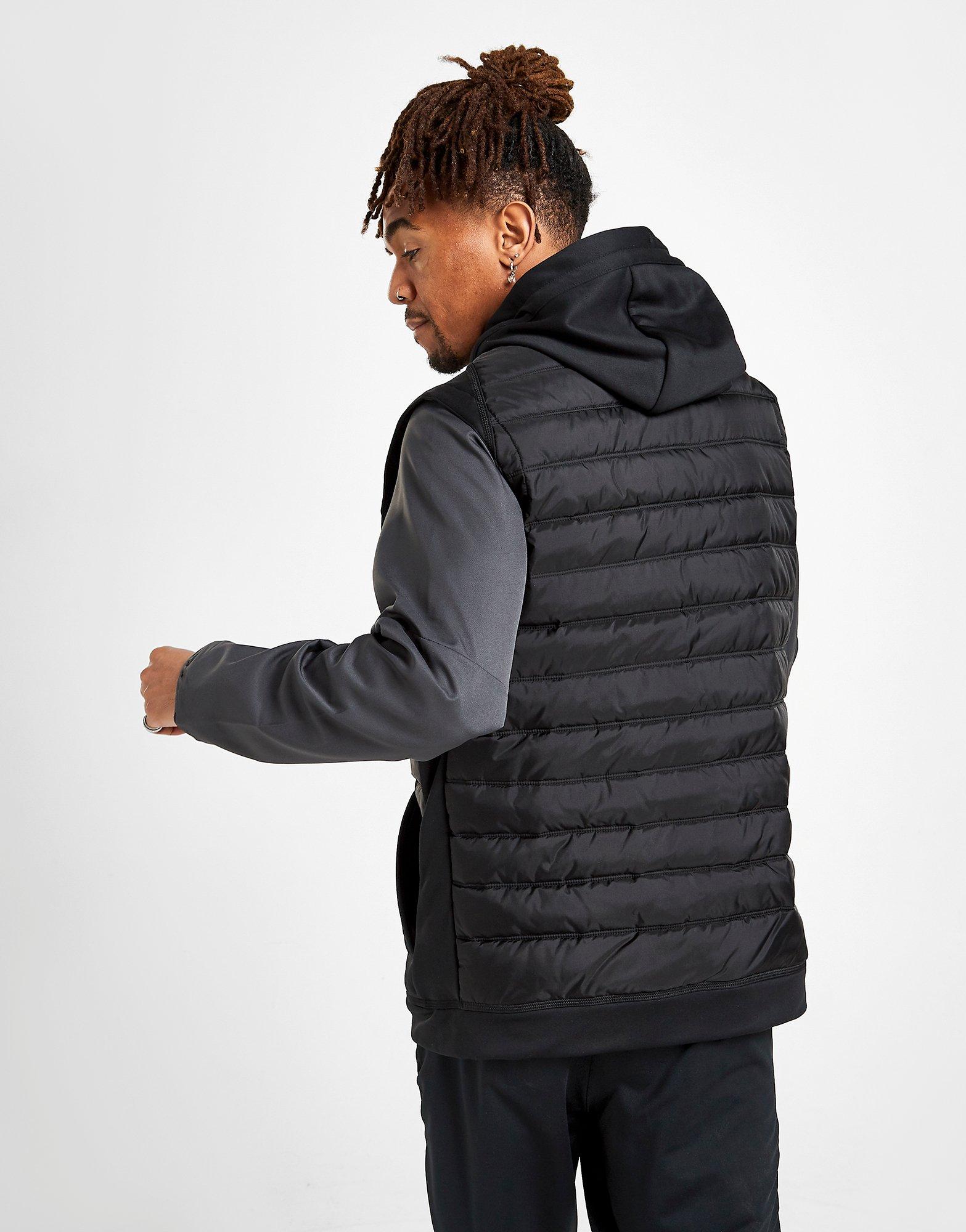 nike training hybrid hoodie