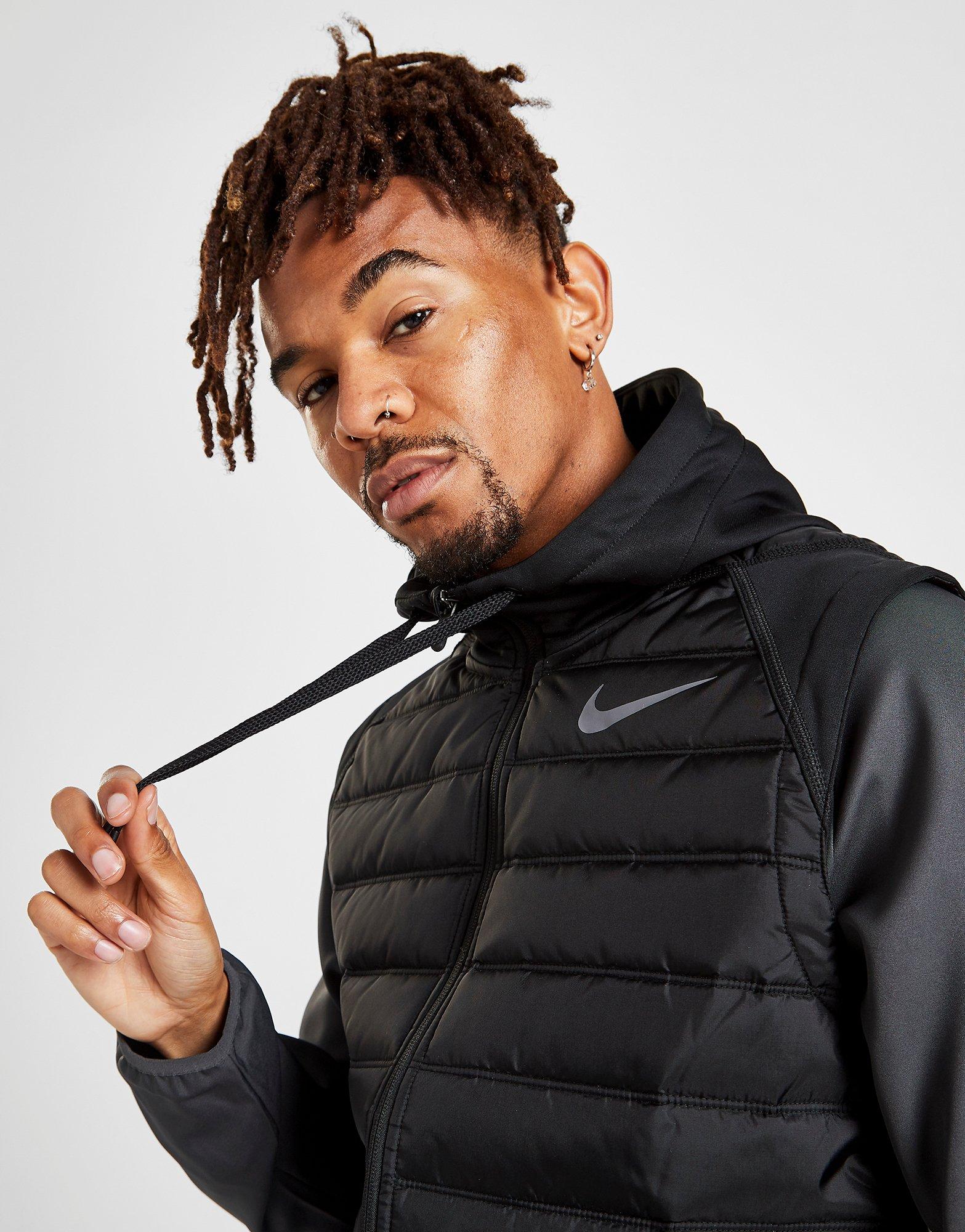 nike training hybrid hoodie