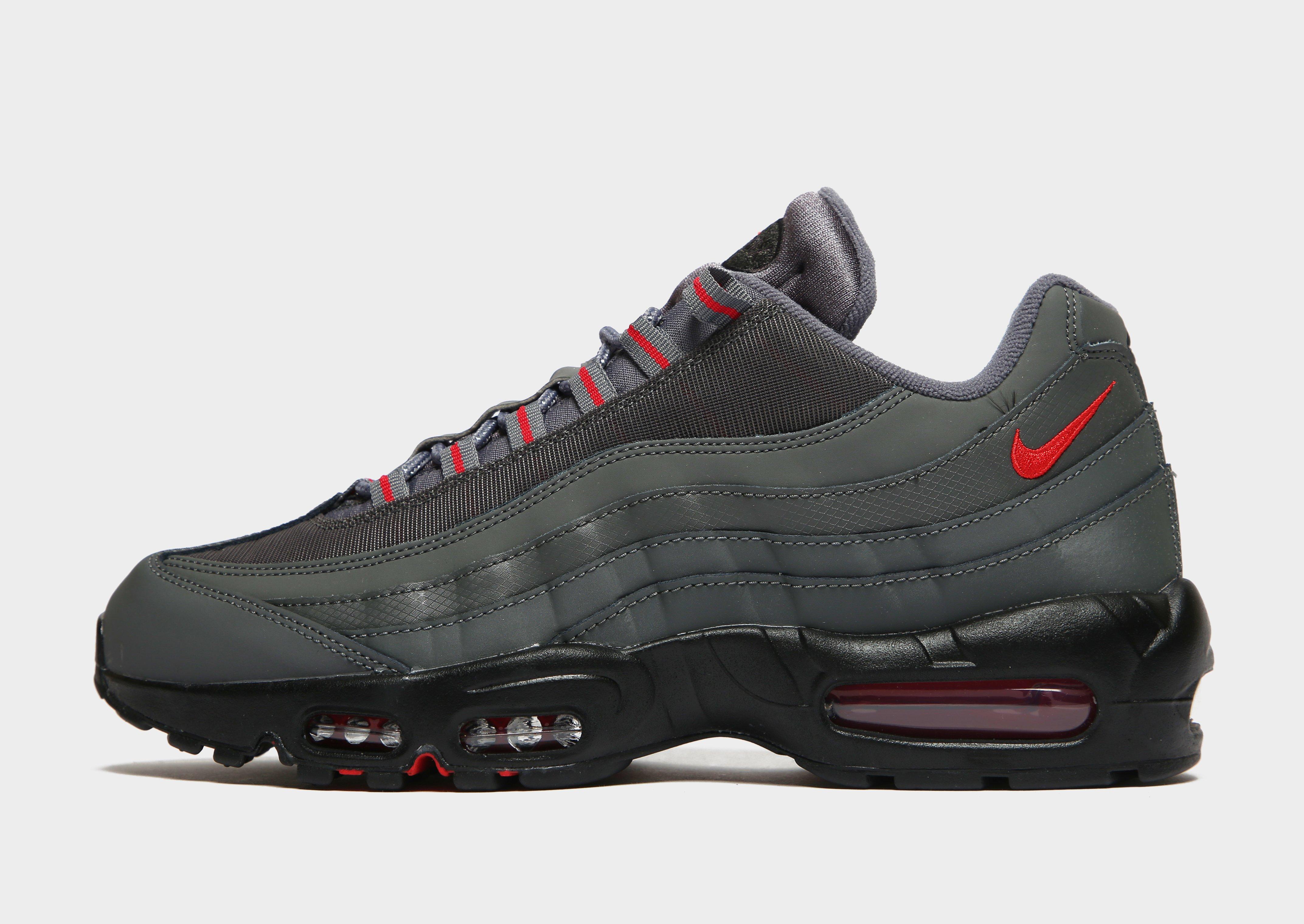 grey and red air max 95