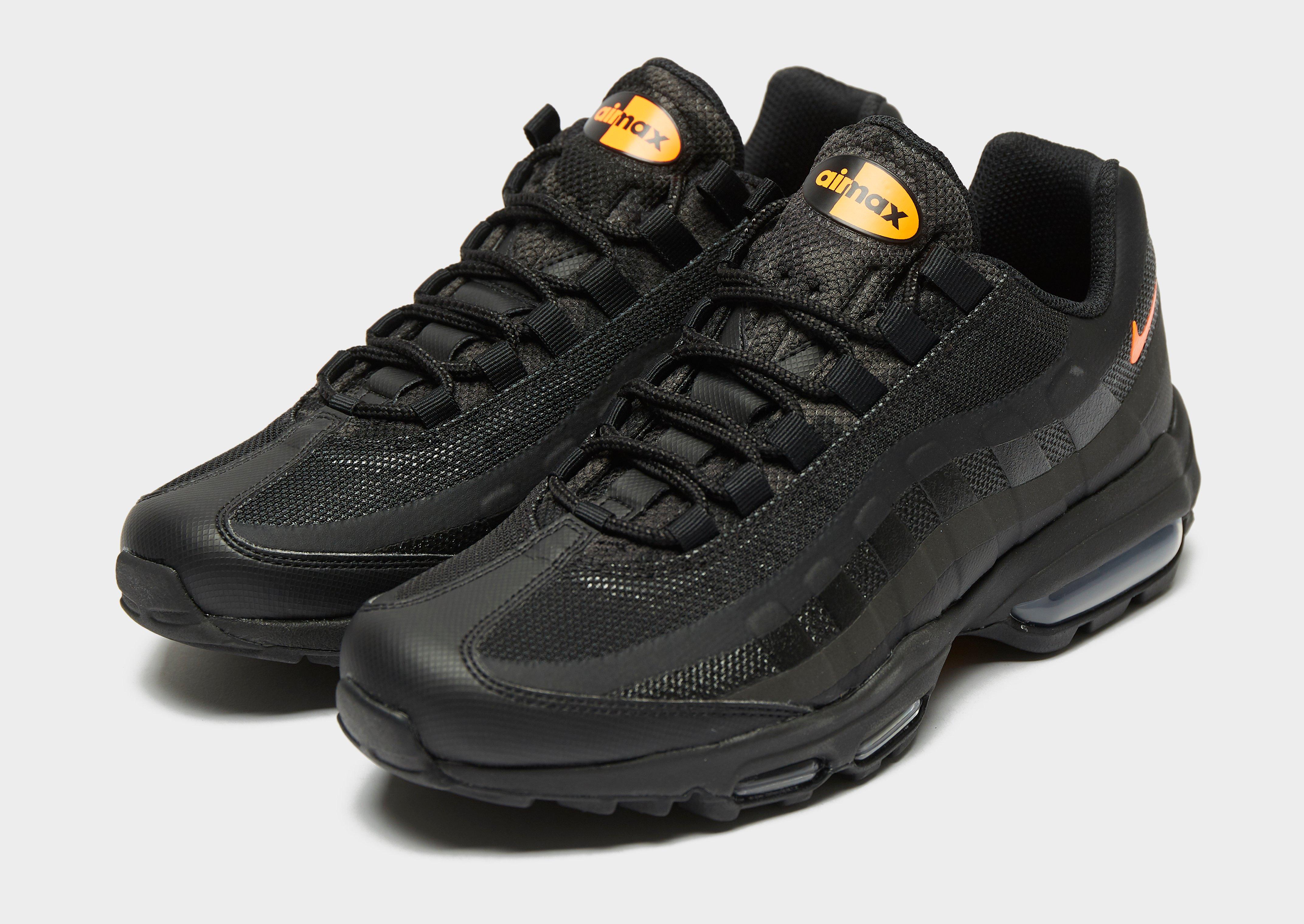 black and orange 95 air max