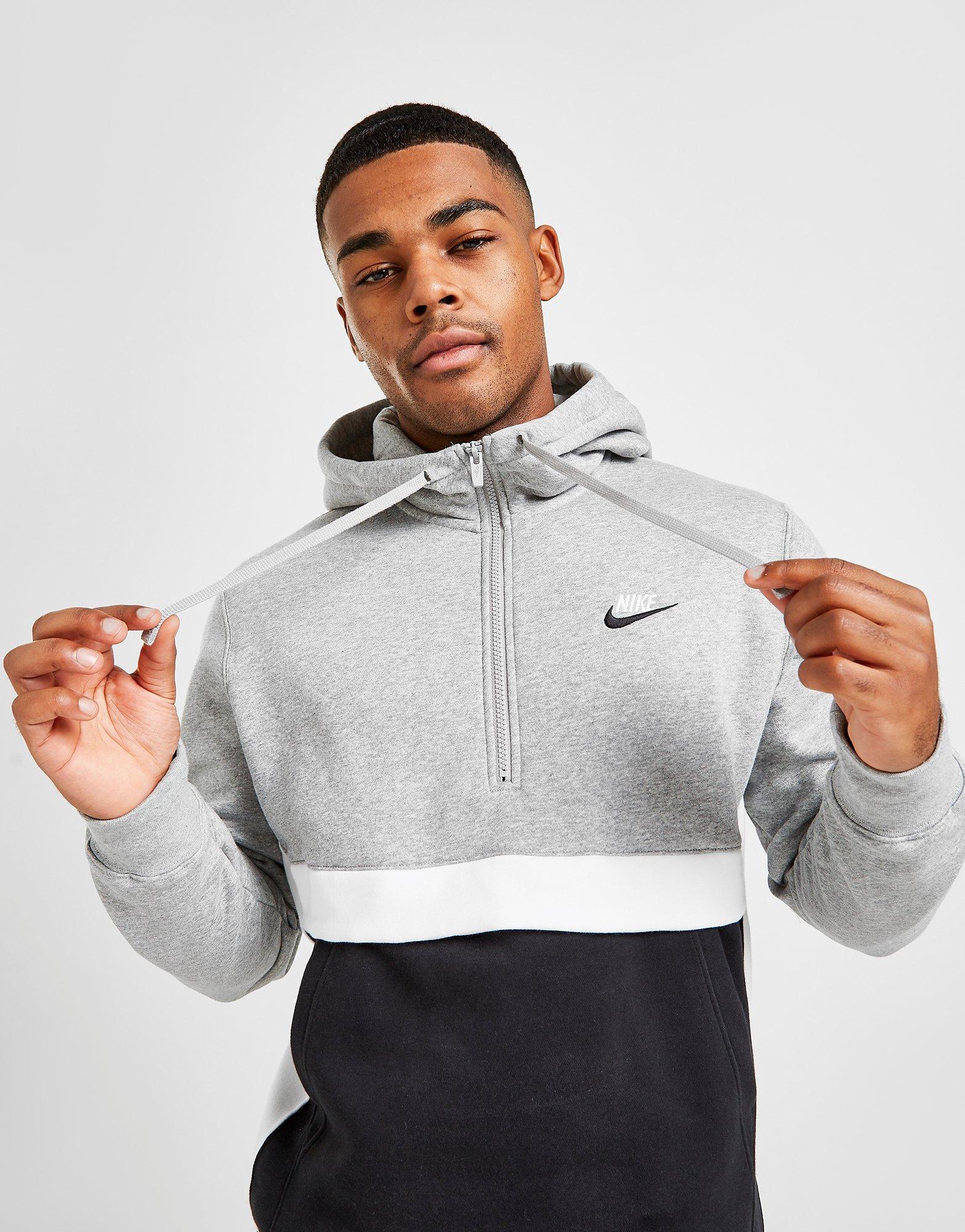 Black Nike Foundation 1/2 Zip Hoodie 