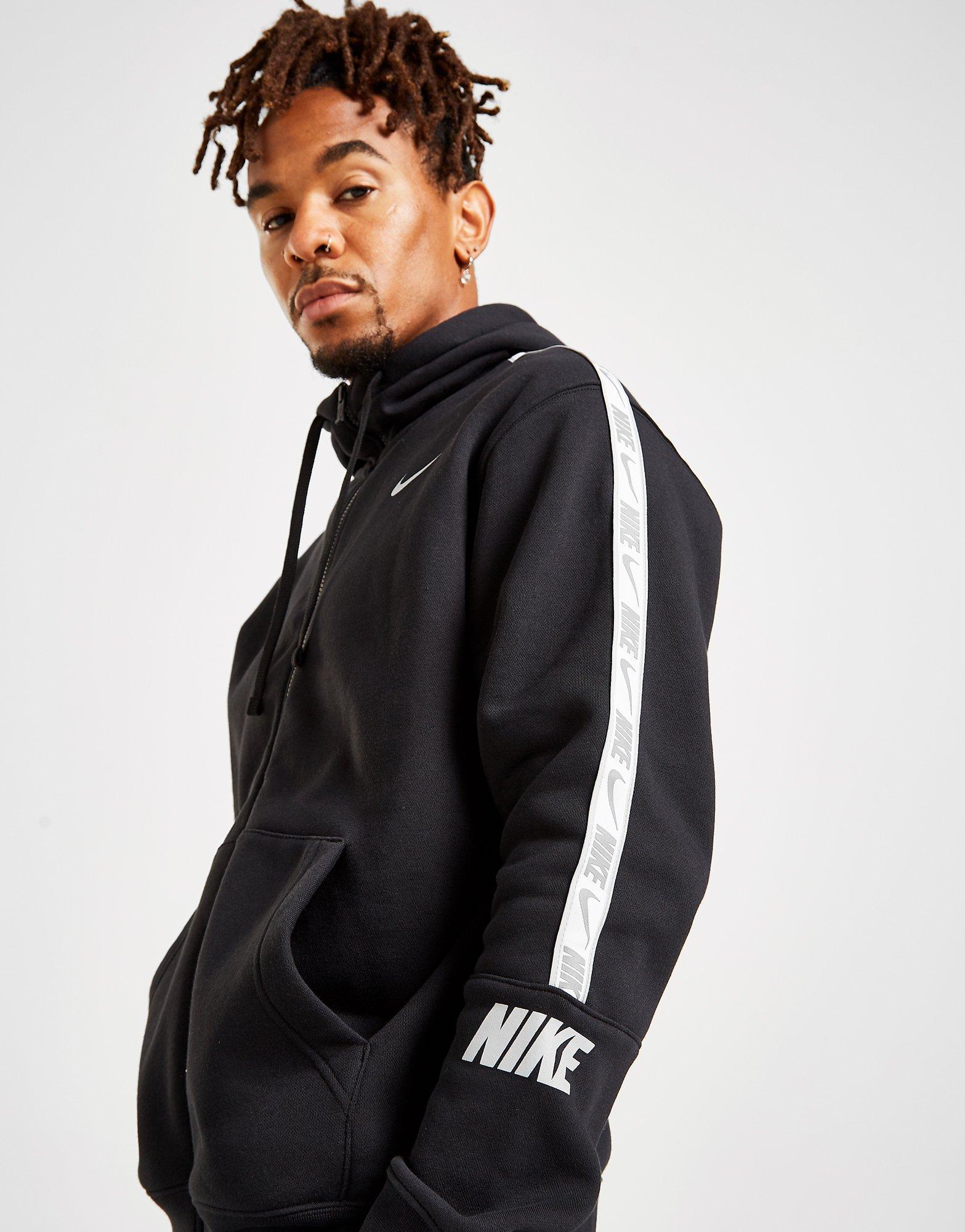 nike tape fleece full zip hoodie