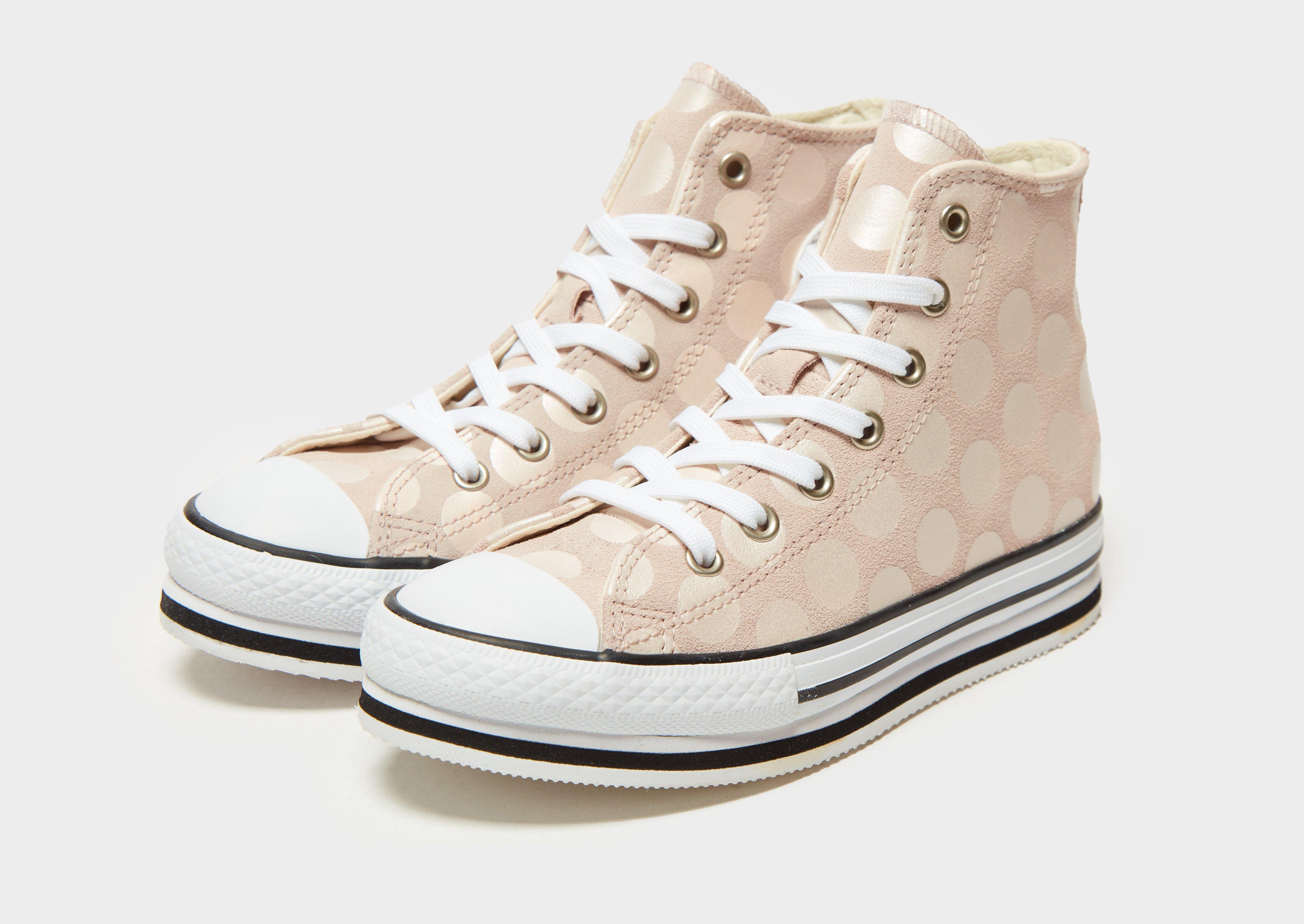 converse beige platform