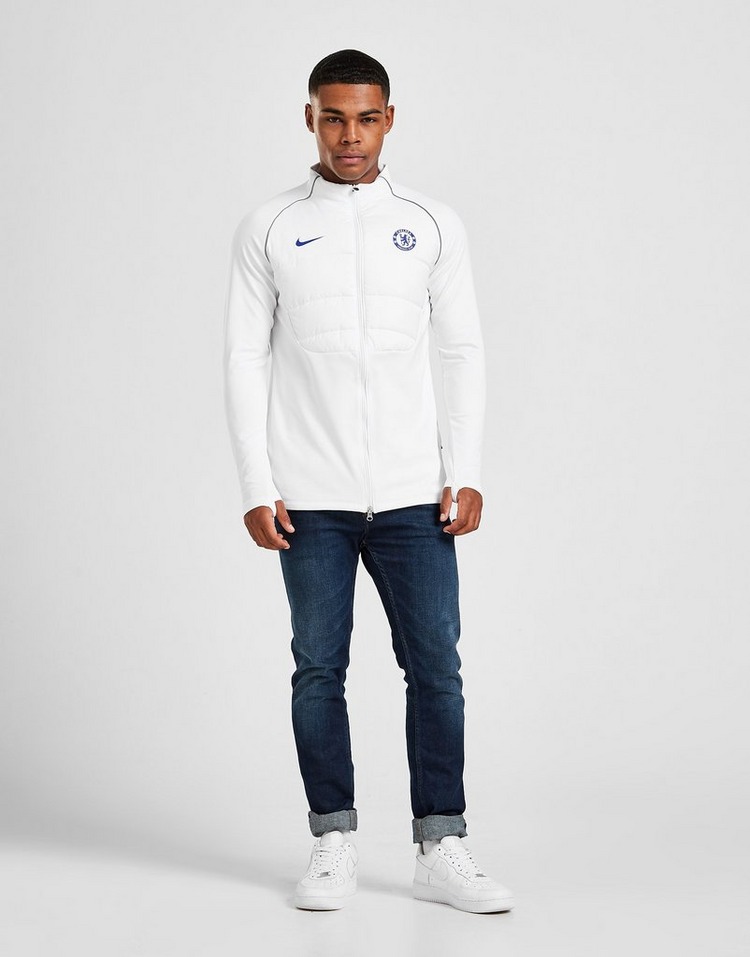 White Nike Chelsea FC Padded Drill Jacket | JD Sports