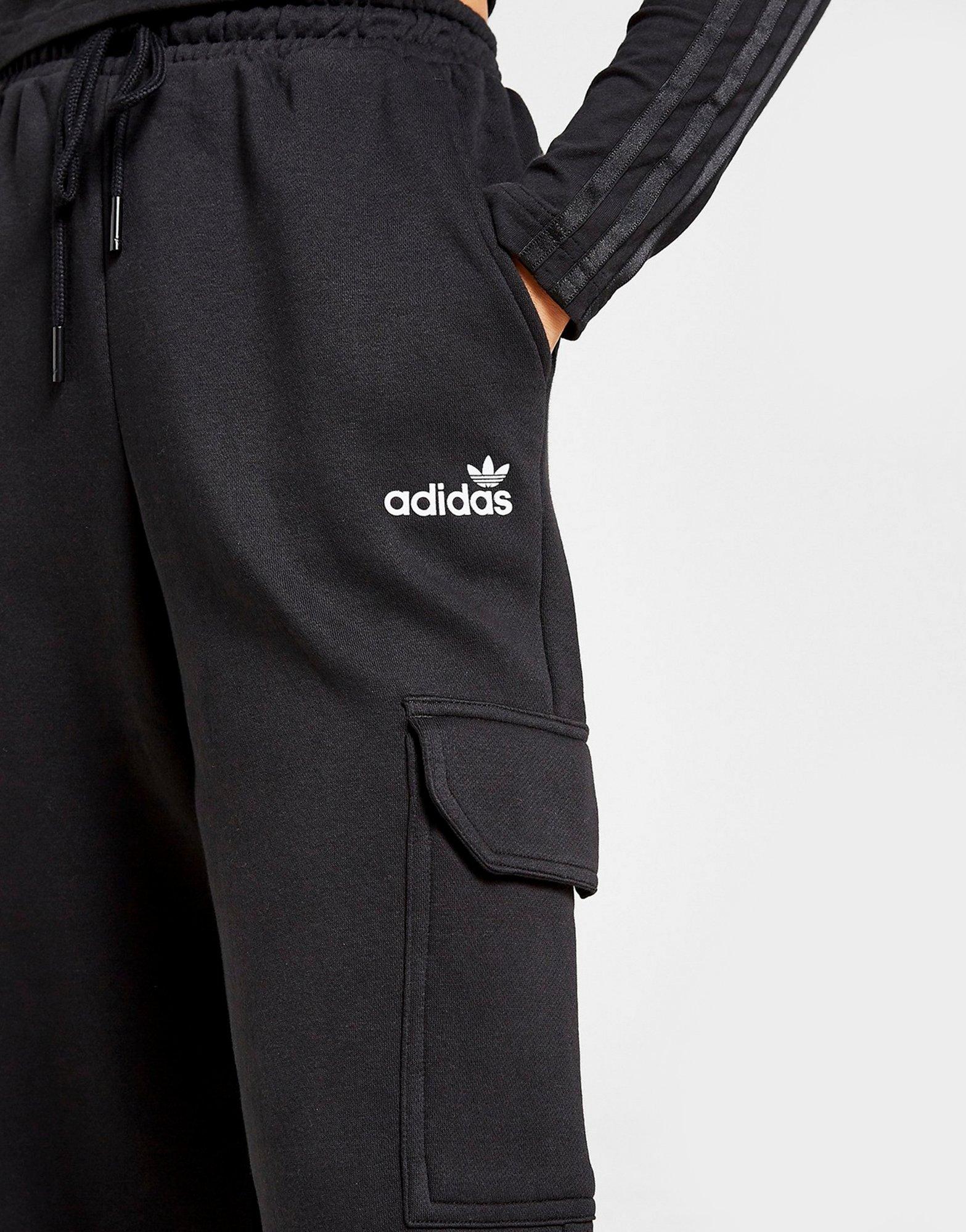 Black adidas Originals Linear Fleece 