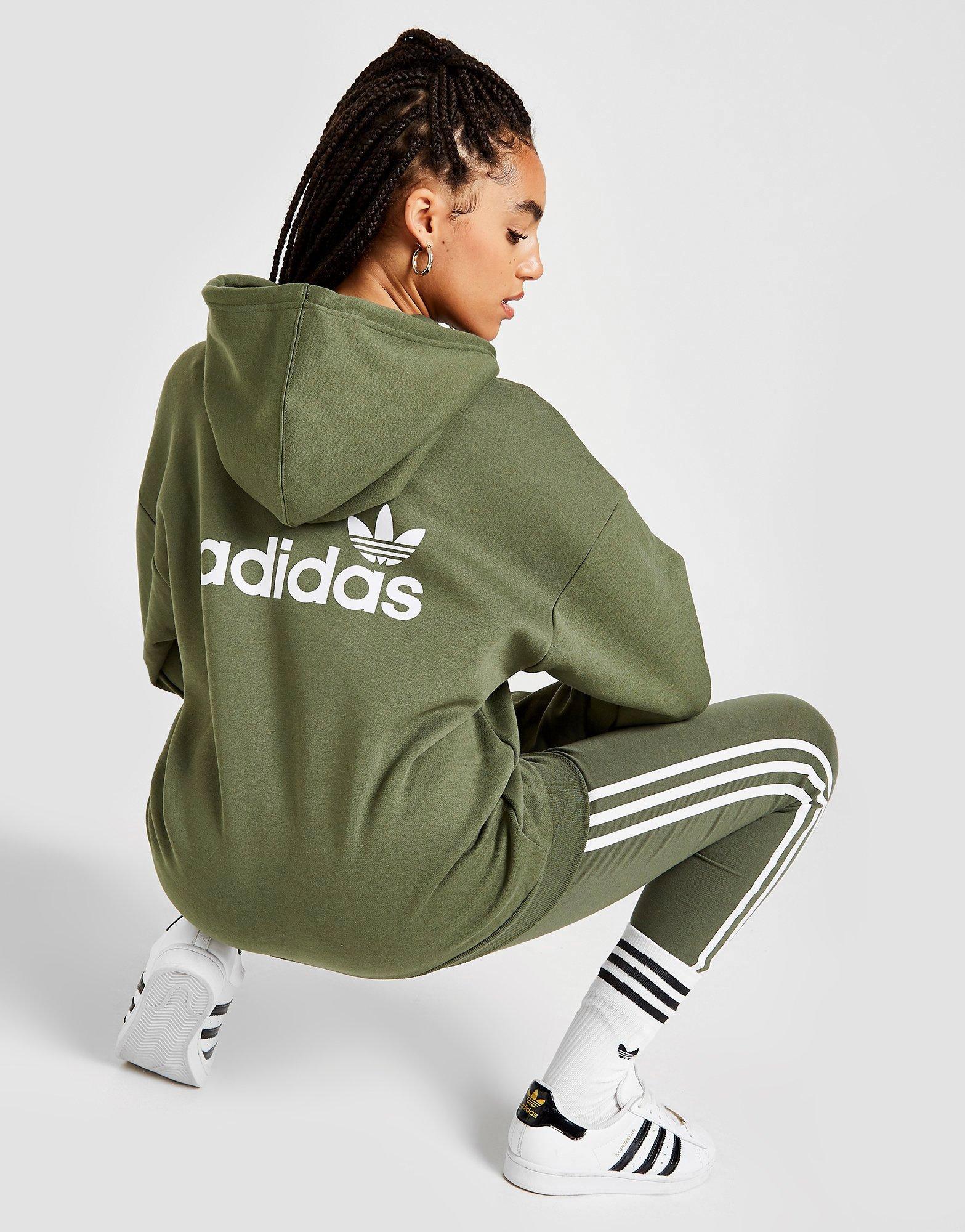 adidas khaki hoodie womens