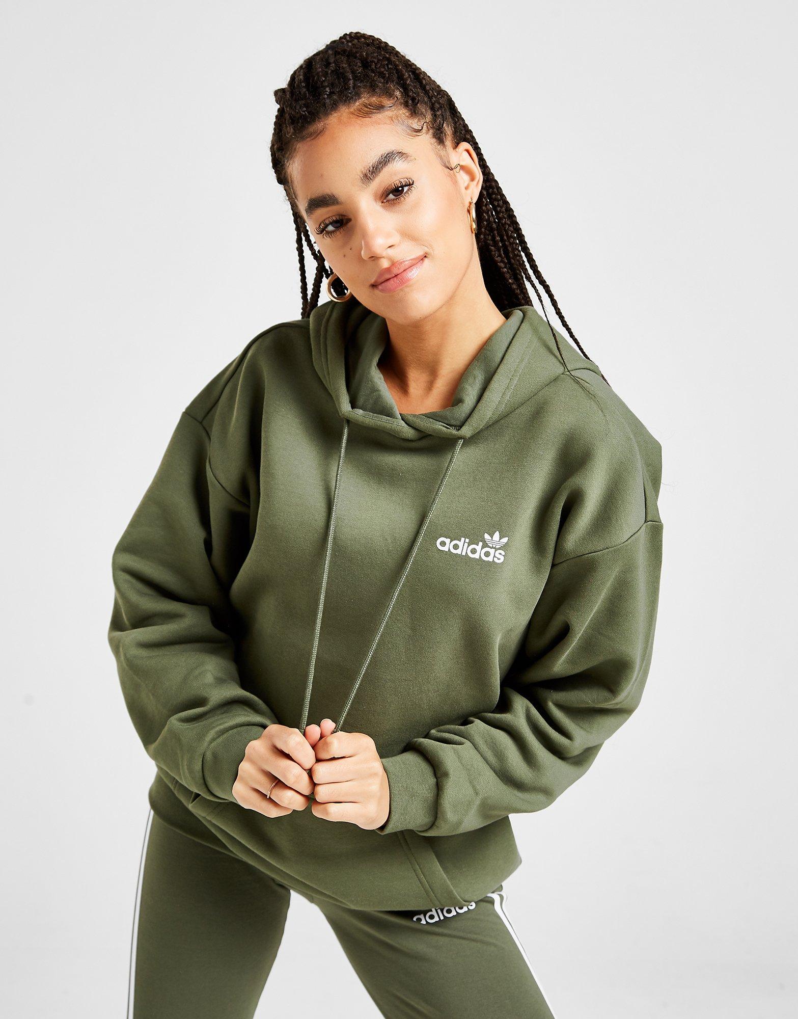 adidas khaki hoodie womens