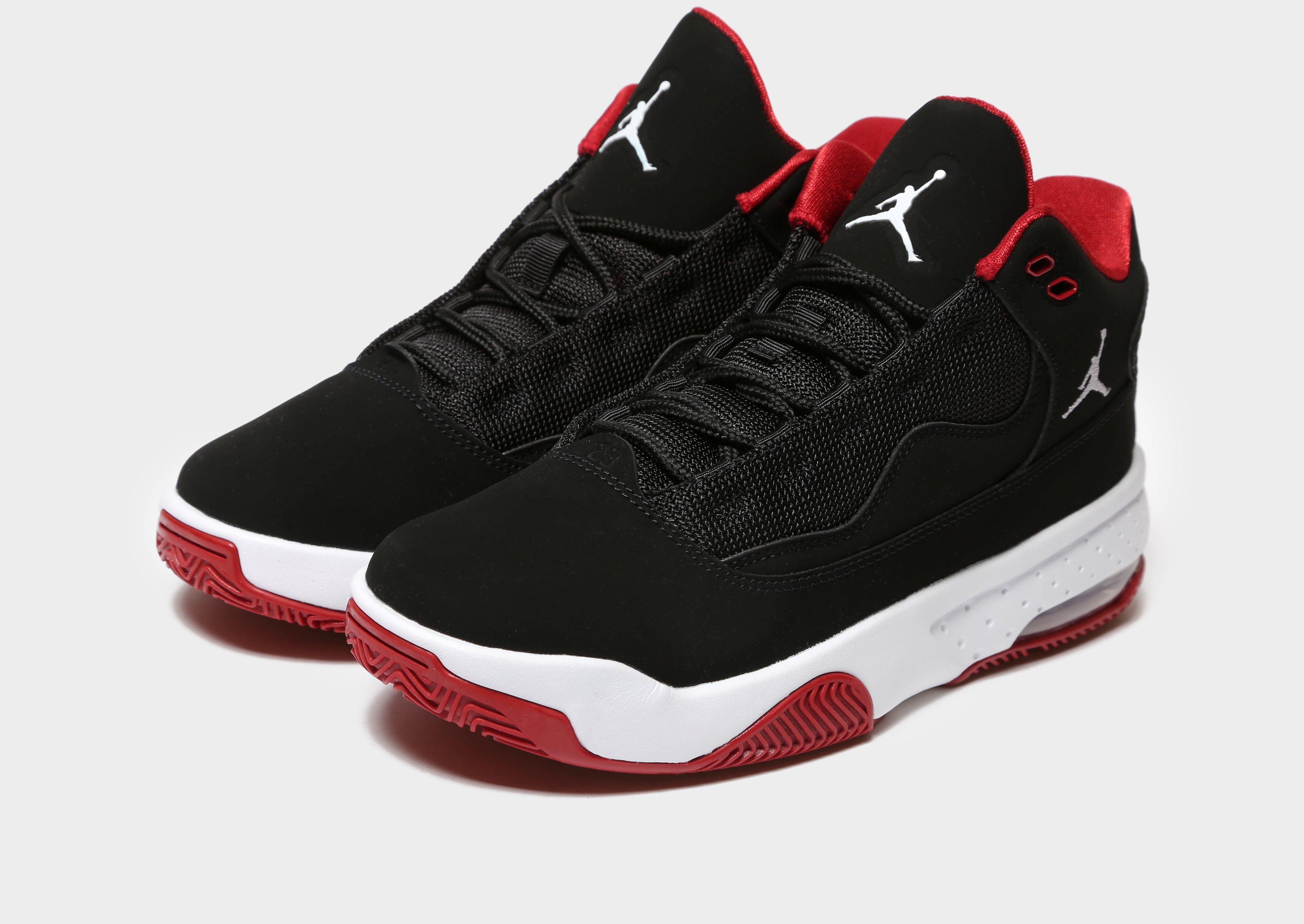 jordan max aura junior black and red