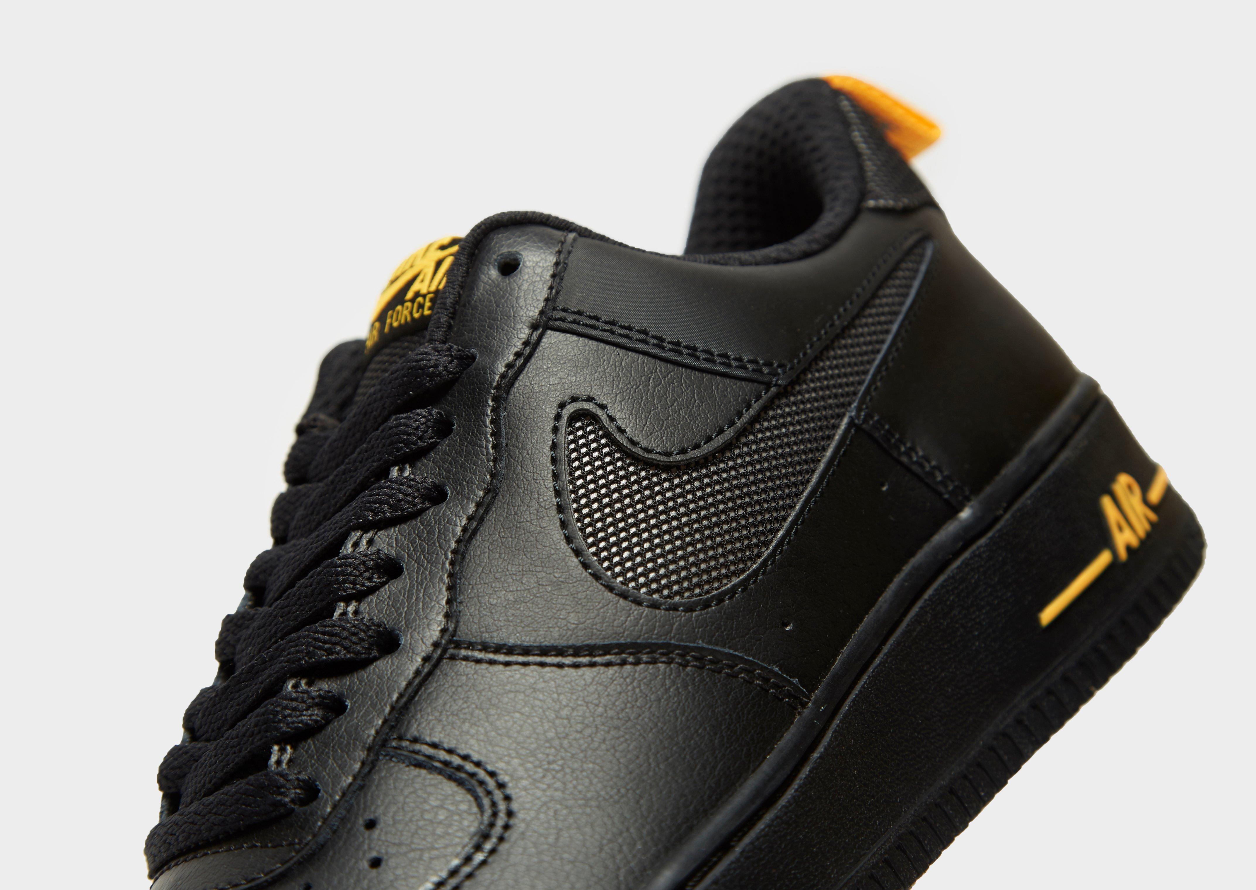 nike air force 1 07 lv8 black orange