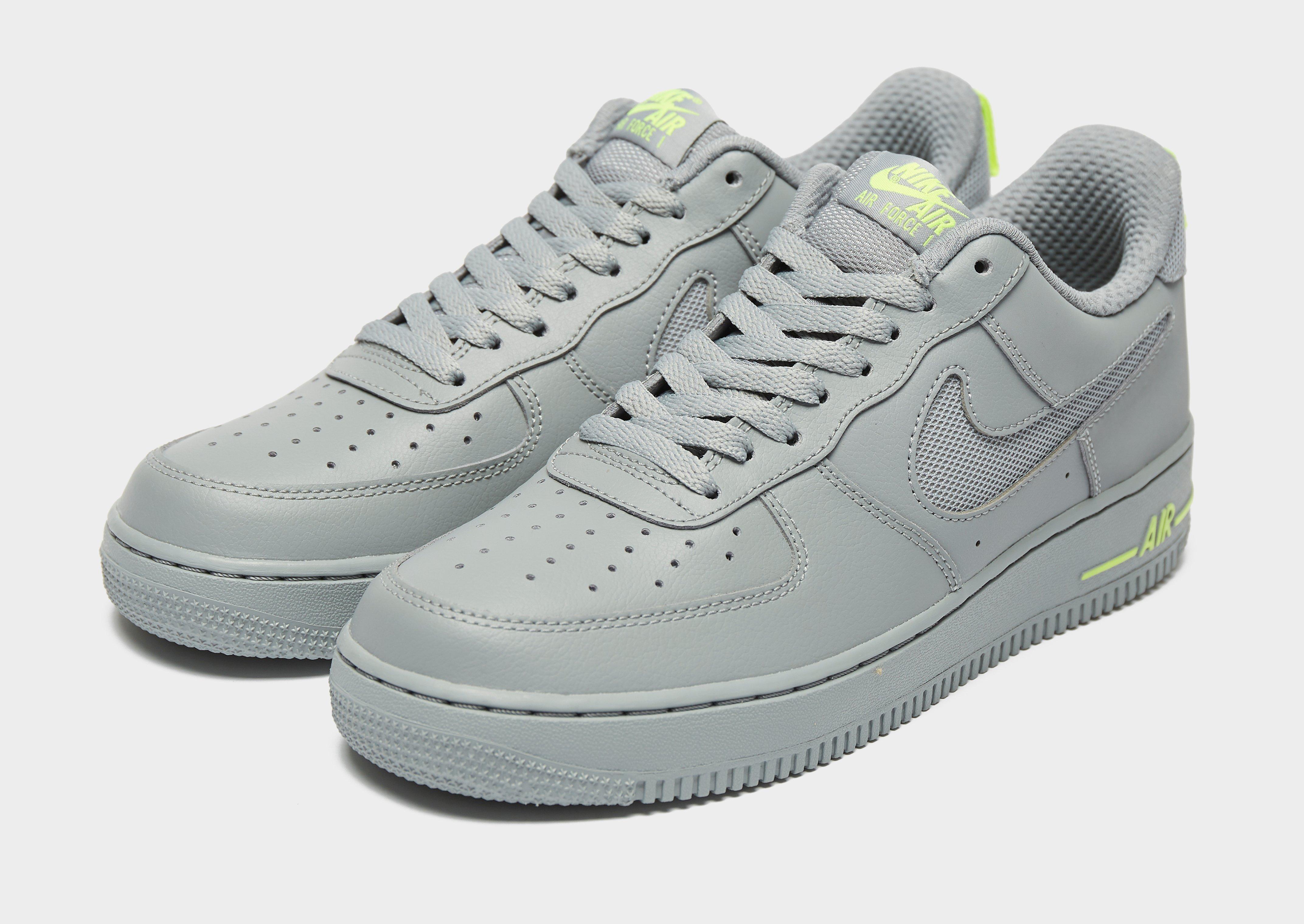 nike air force grey and green