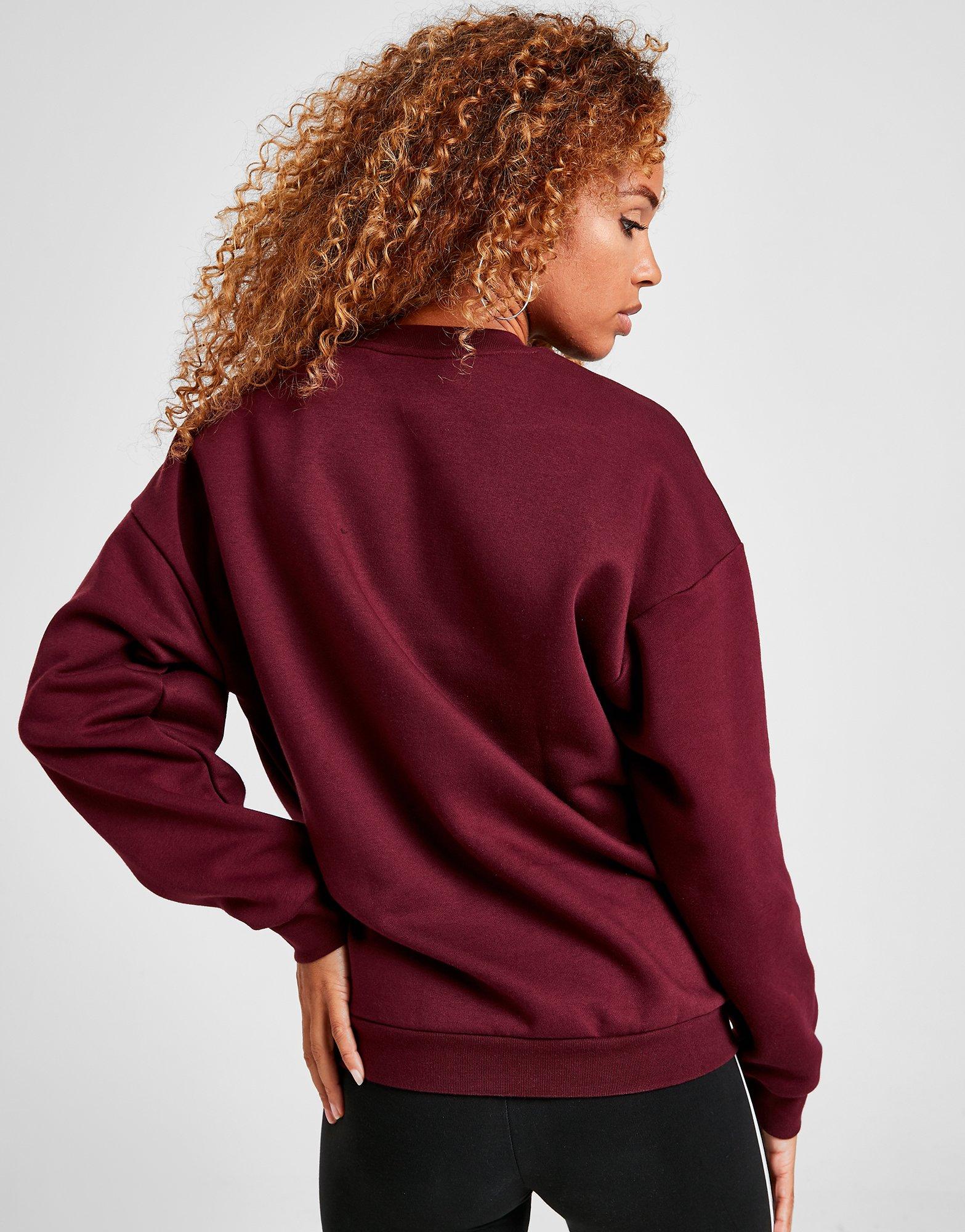 adidas originals linear fleece crew sweatshirt