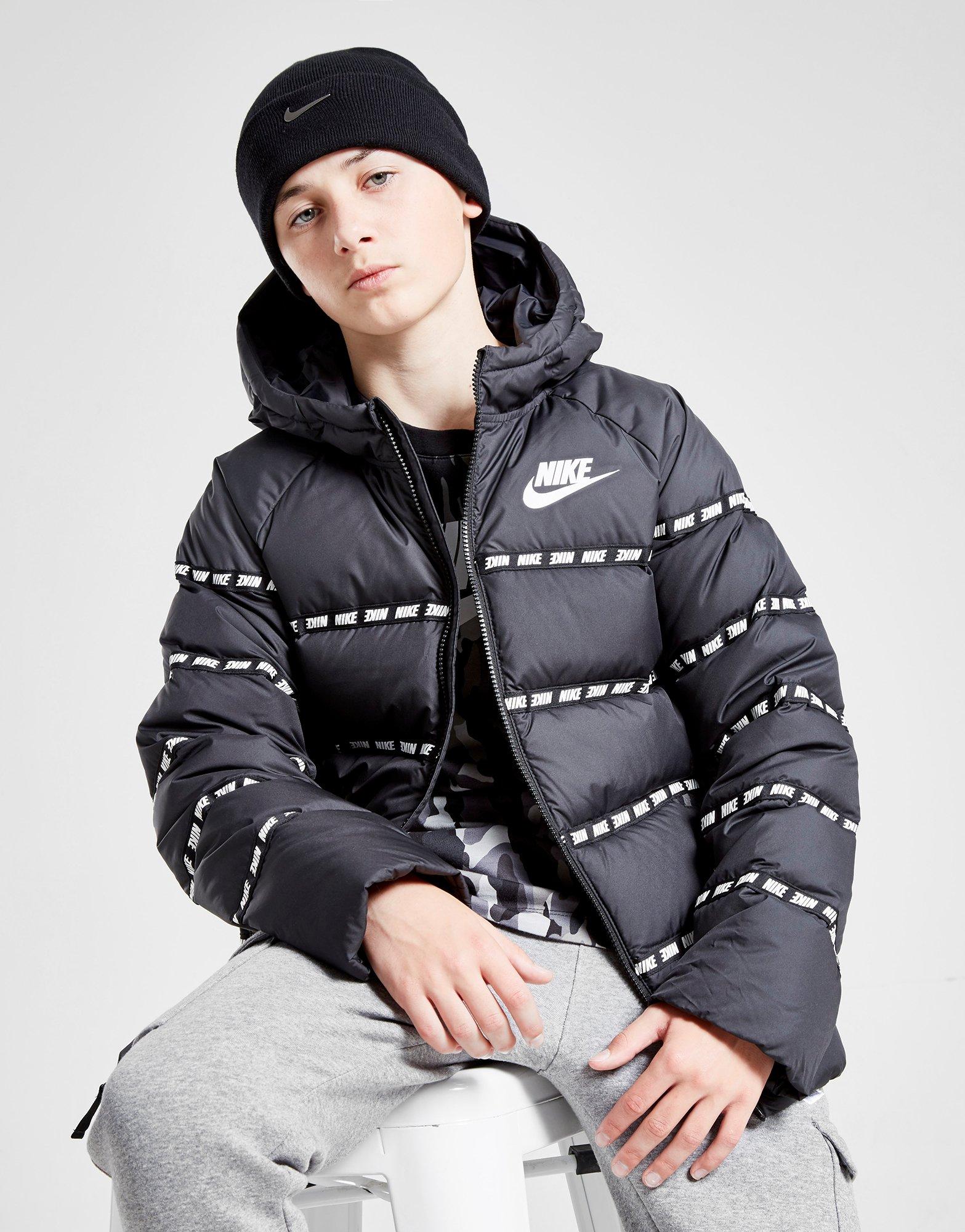 nike black jacket junior