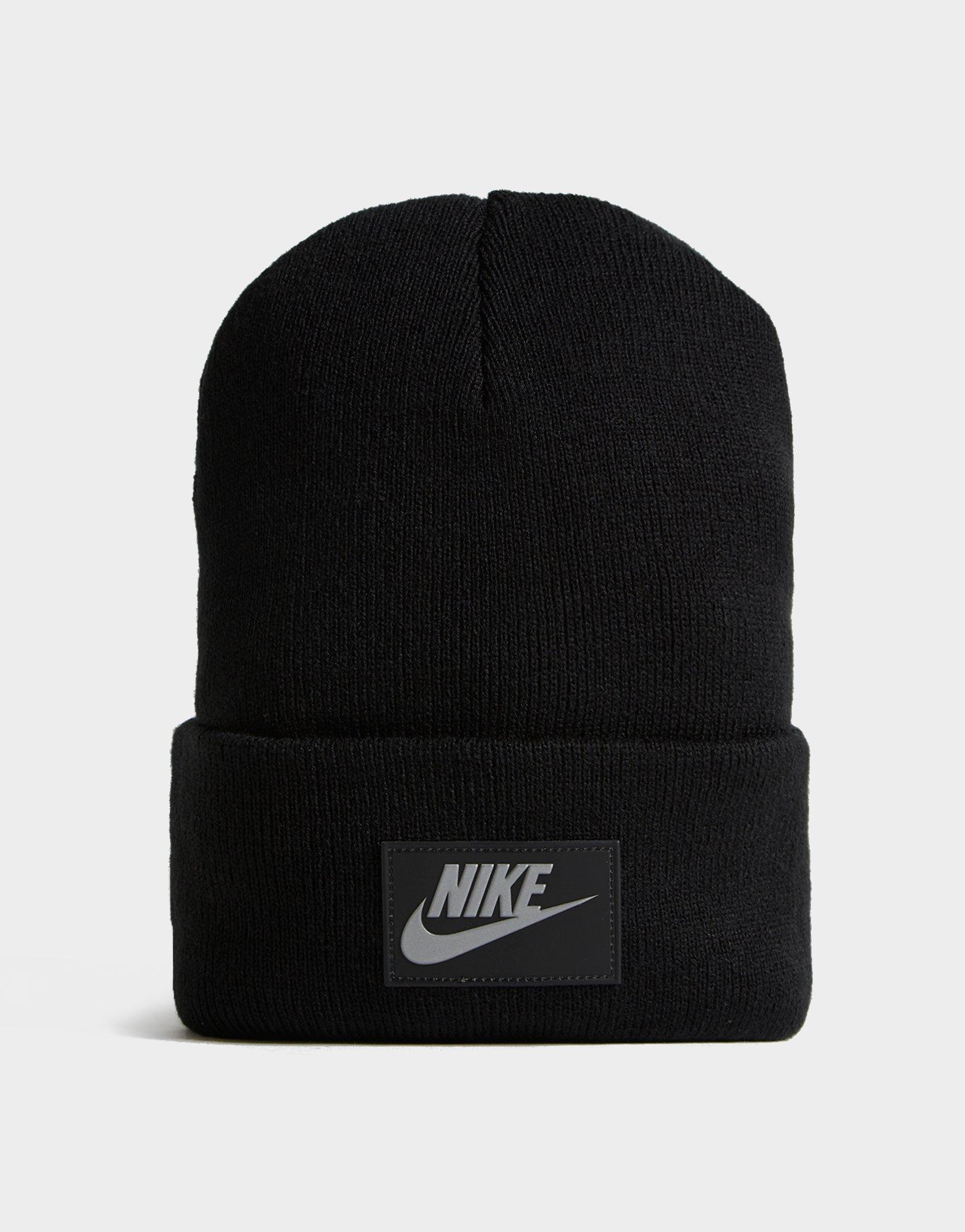 nike beanie hat black