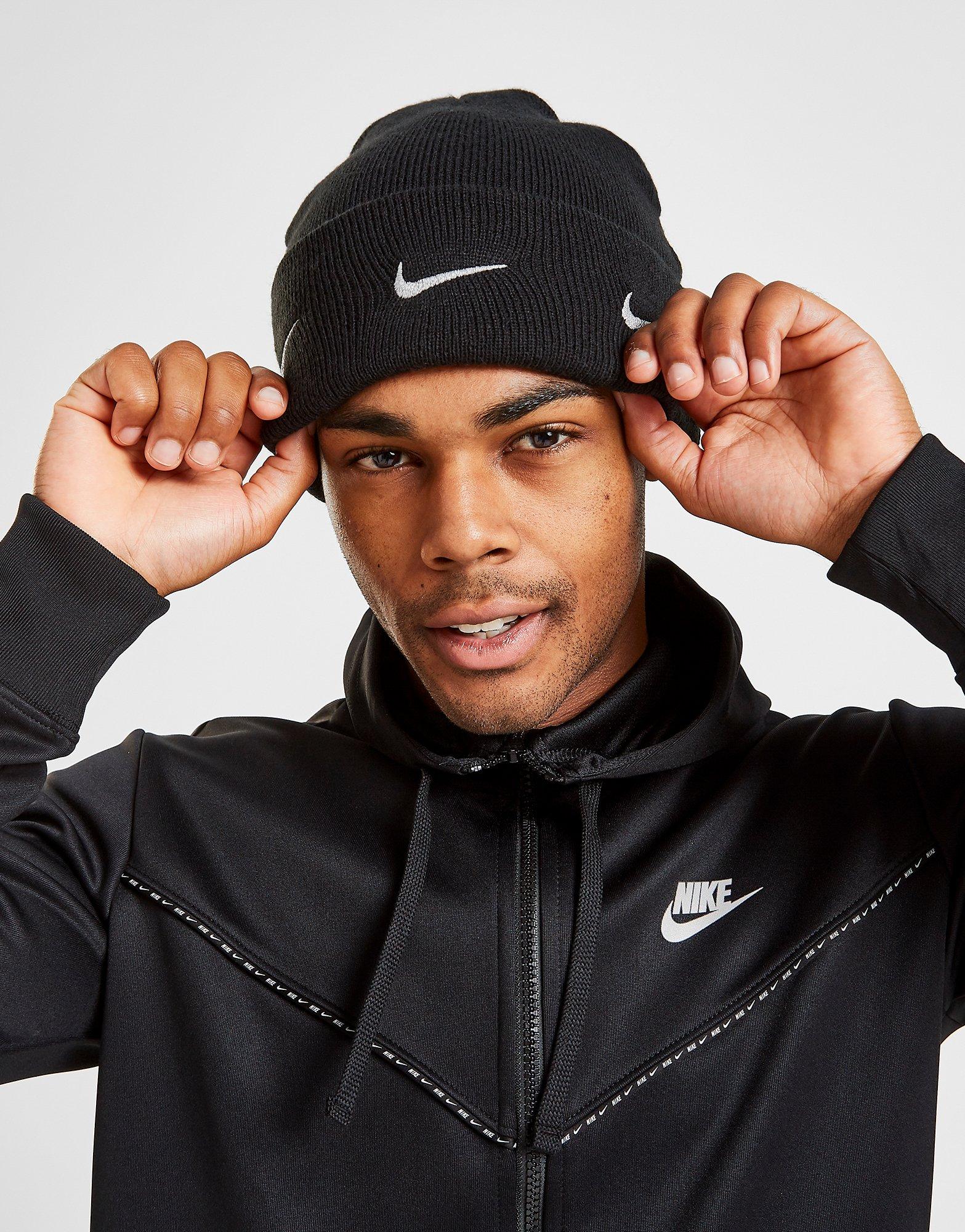nike swoosh cuffed training knit hat