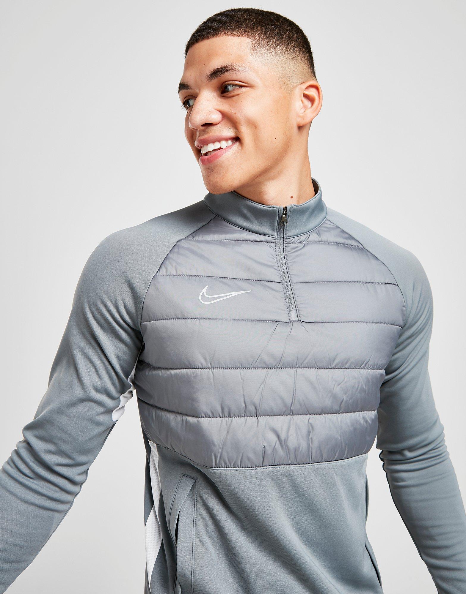 nike academy winter mid layer drill top mens