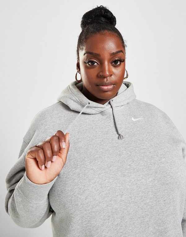 Shop Den Nike Plus Size Fleece Overhead Hoodie Damen In Grau