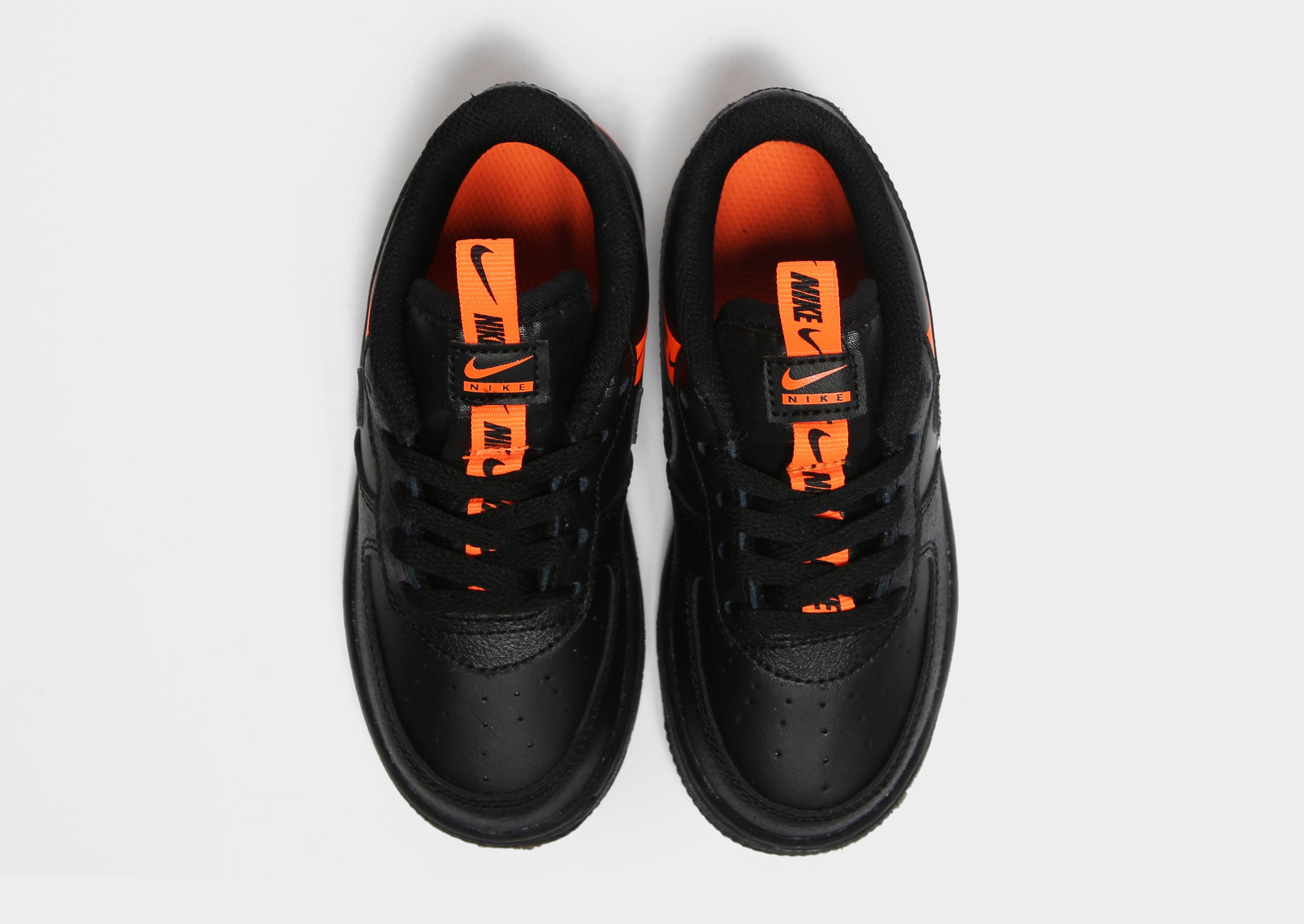 air force 1 black orange