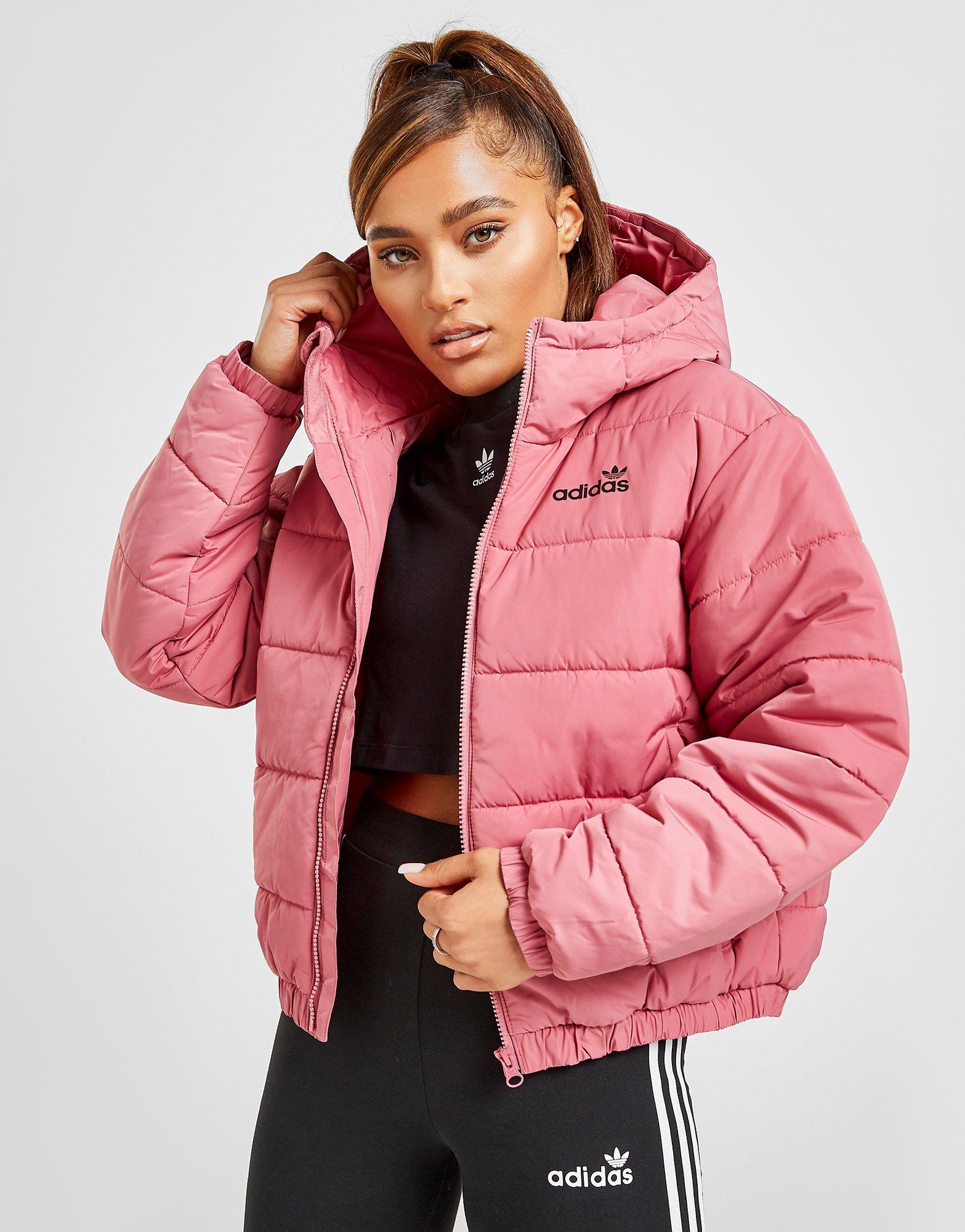 pink adidas coat