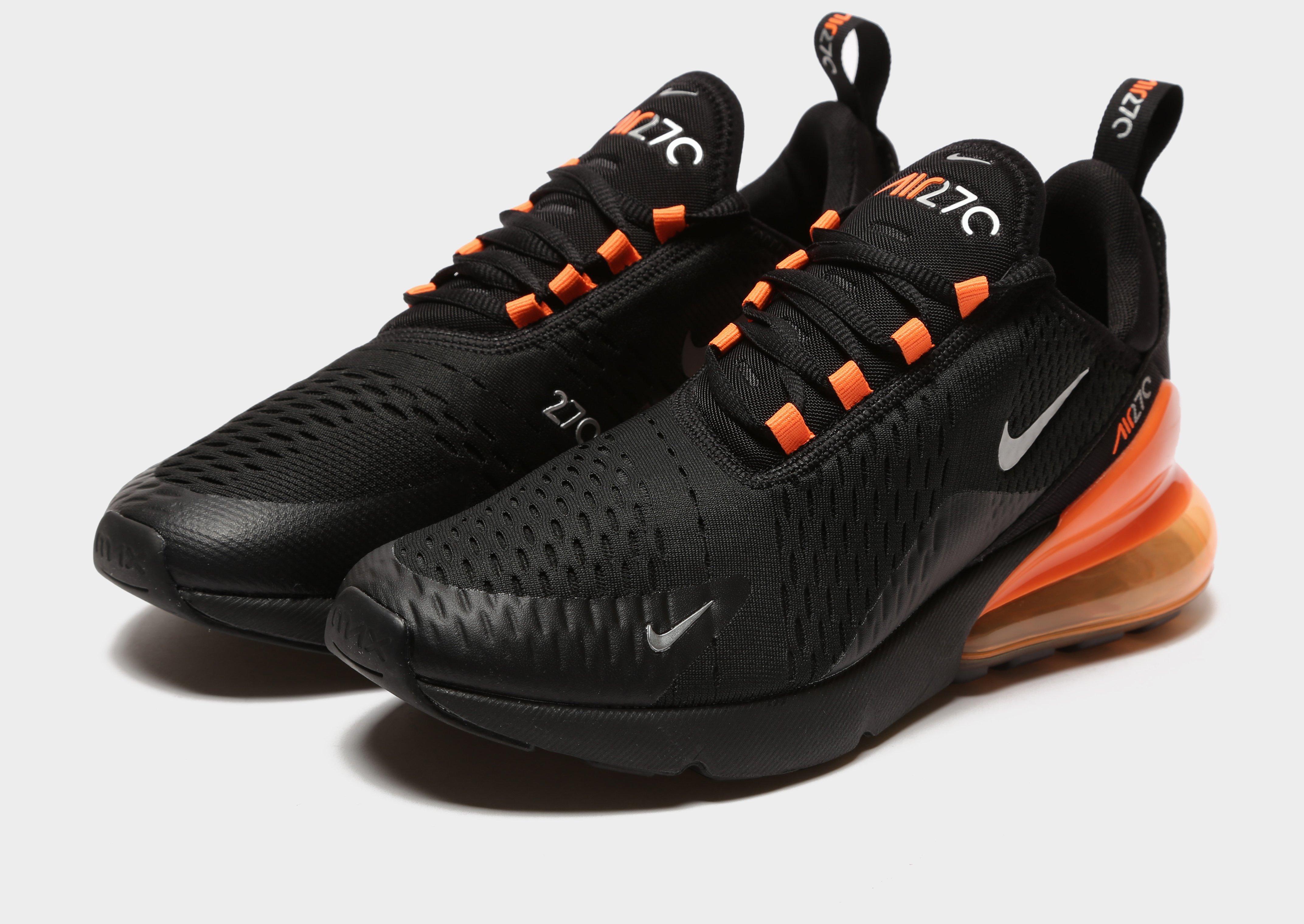 nike 270 black and orange