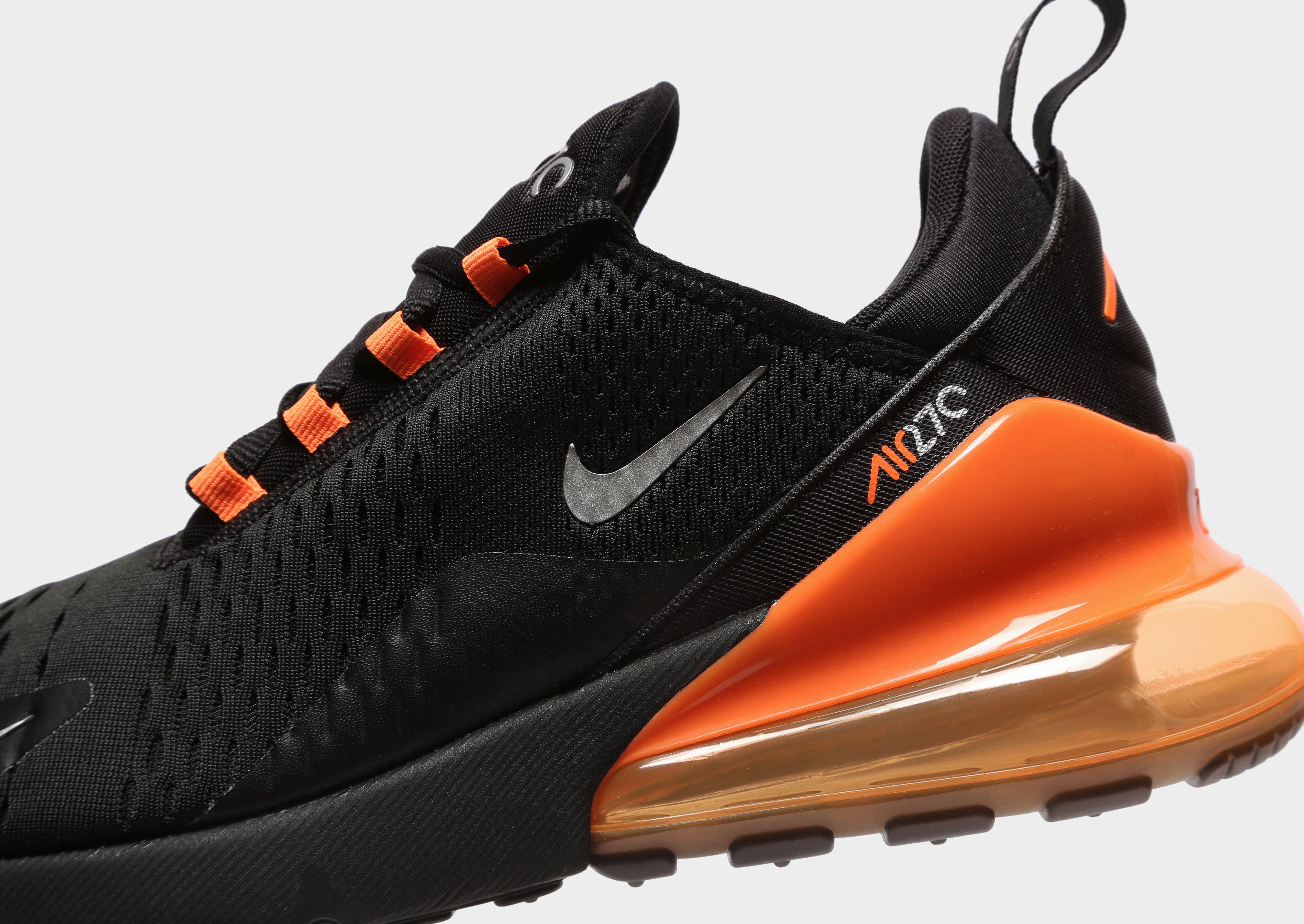 nike air max 270 junior orange and black