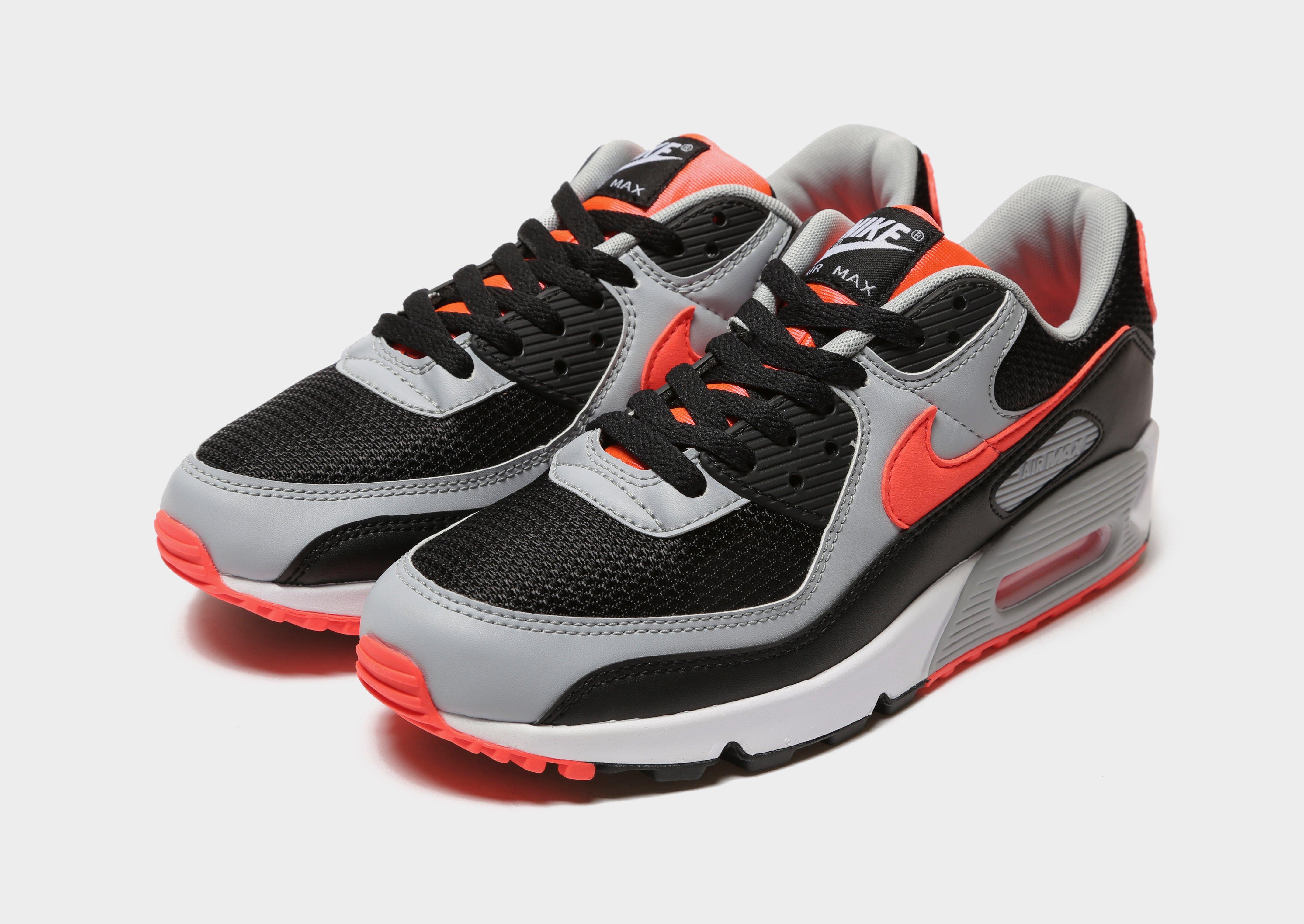 air max 90s black and red