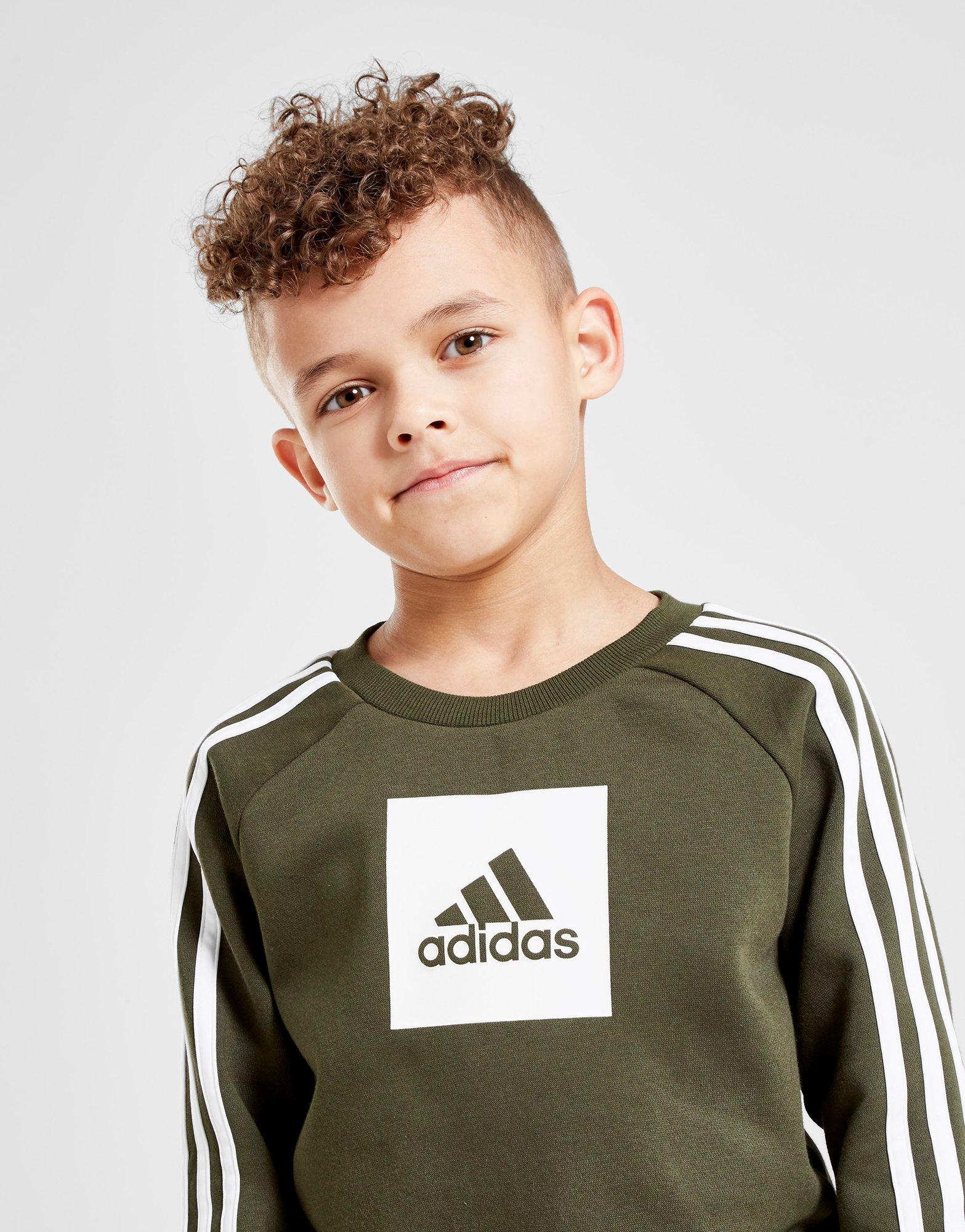 childrens green adidas tracksuit