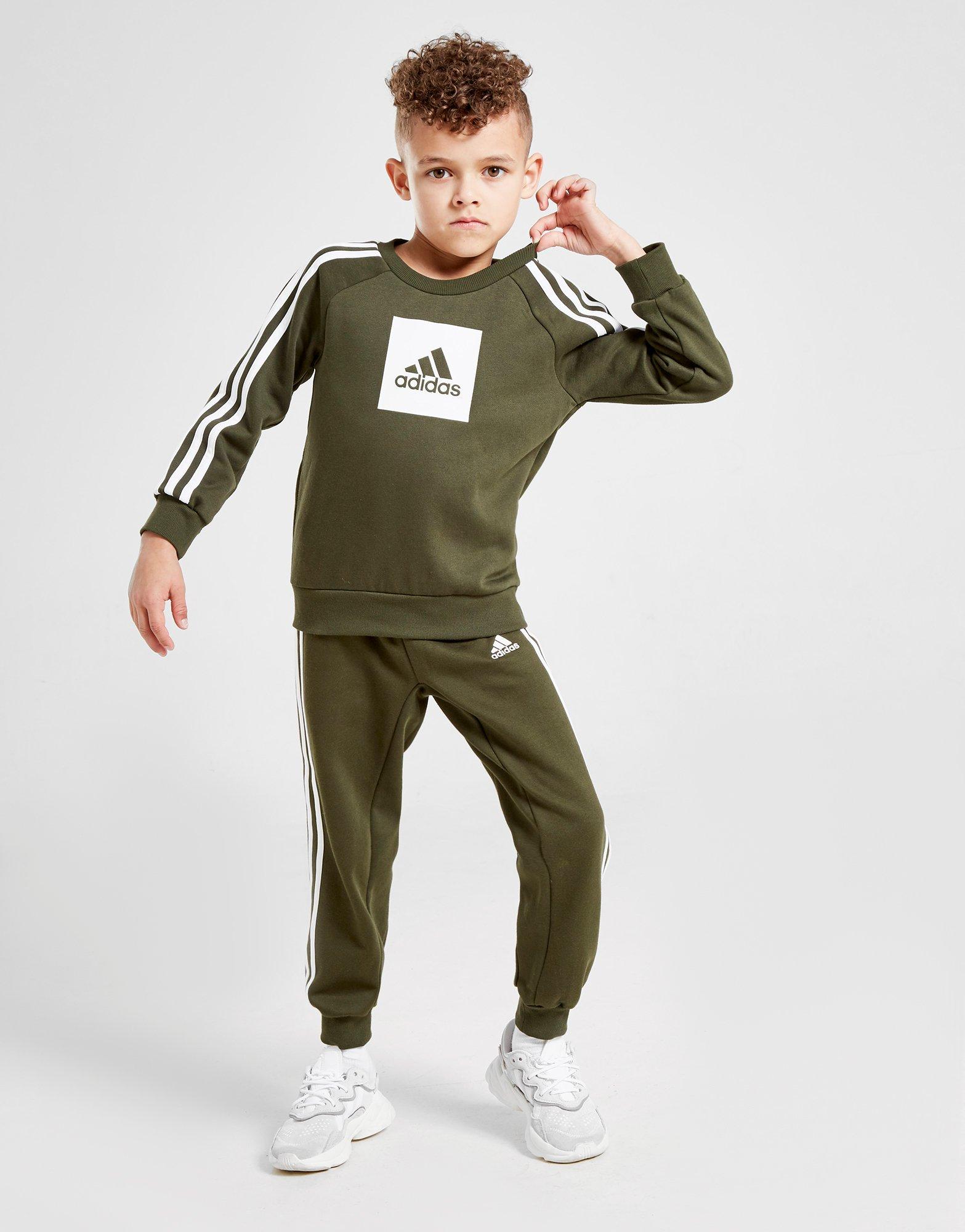 green adidas tracksuit toddler