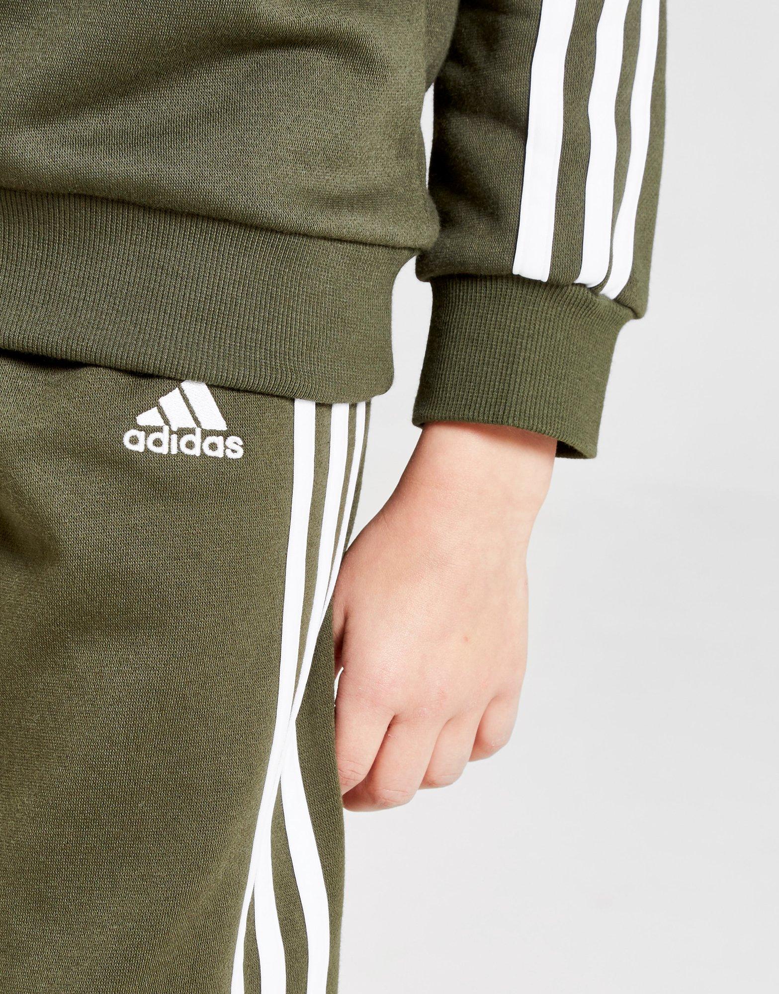 children's khaki adidas tracksuit