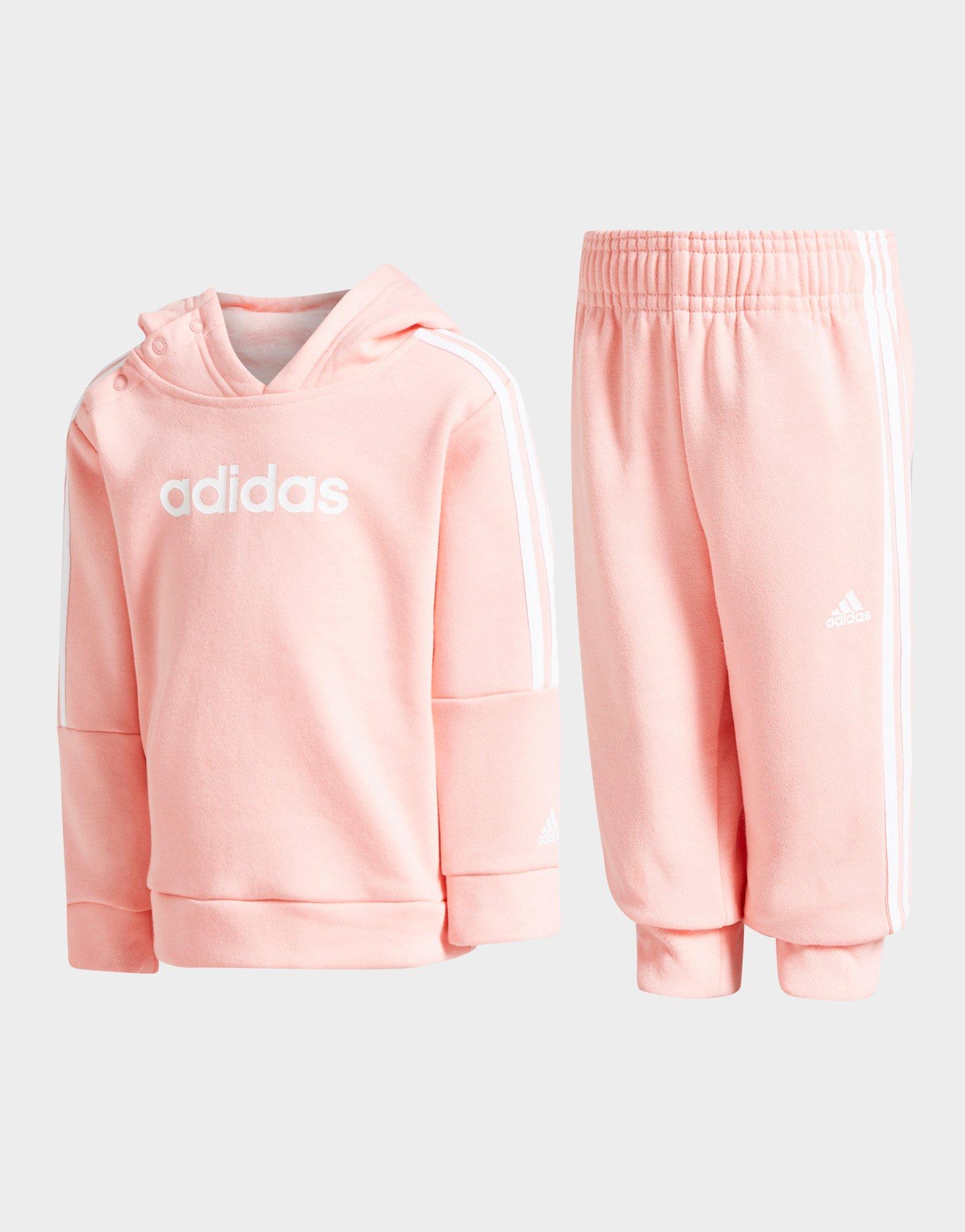 adidas originals logo overhead hooded tracksuit infant