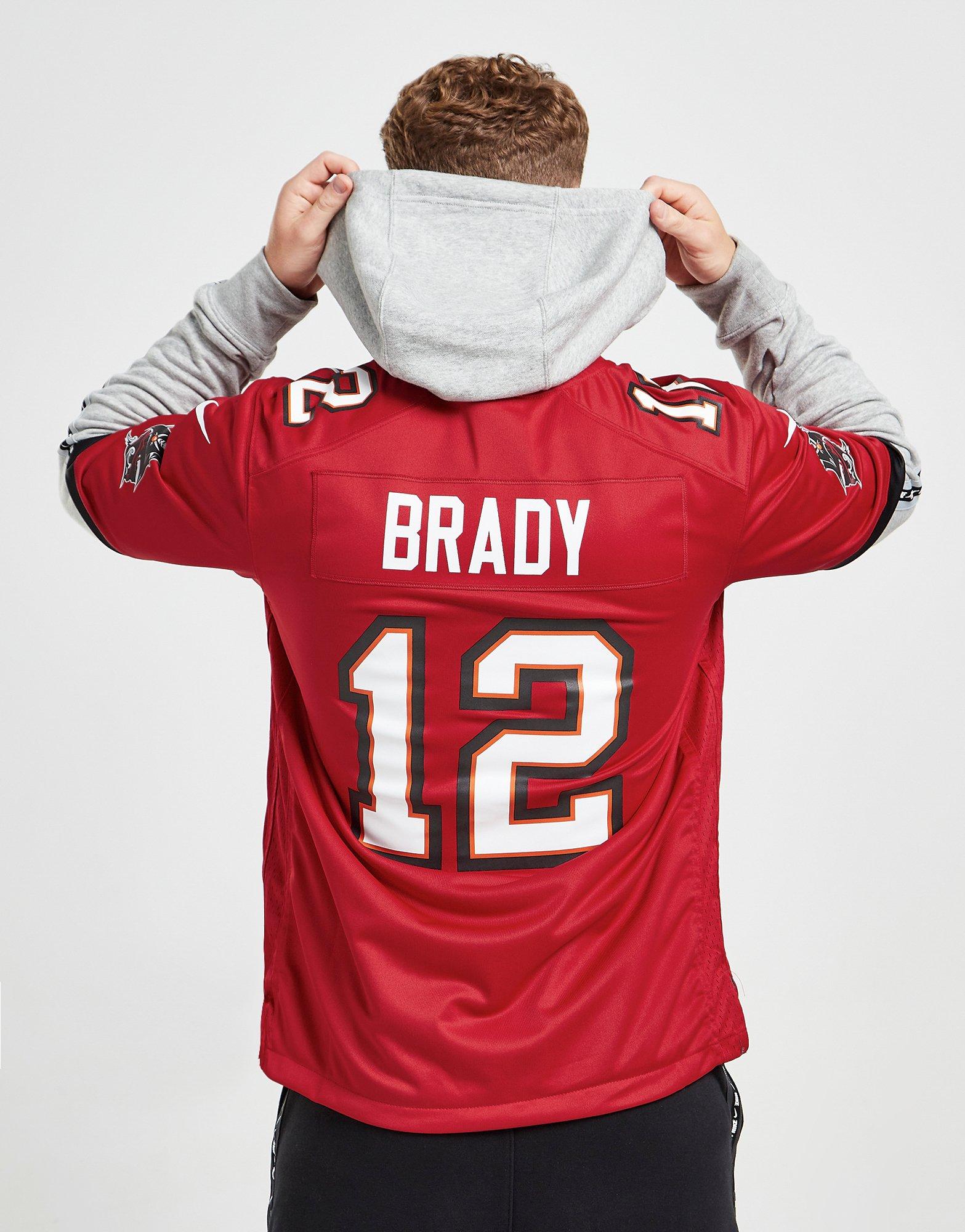 Red Nike NFL Tampa Bay Buccaneers Brady #12 Jersey - JD Sports NZ