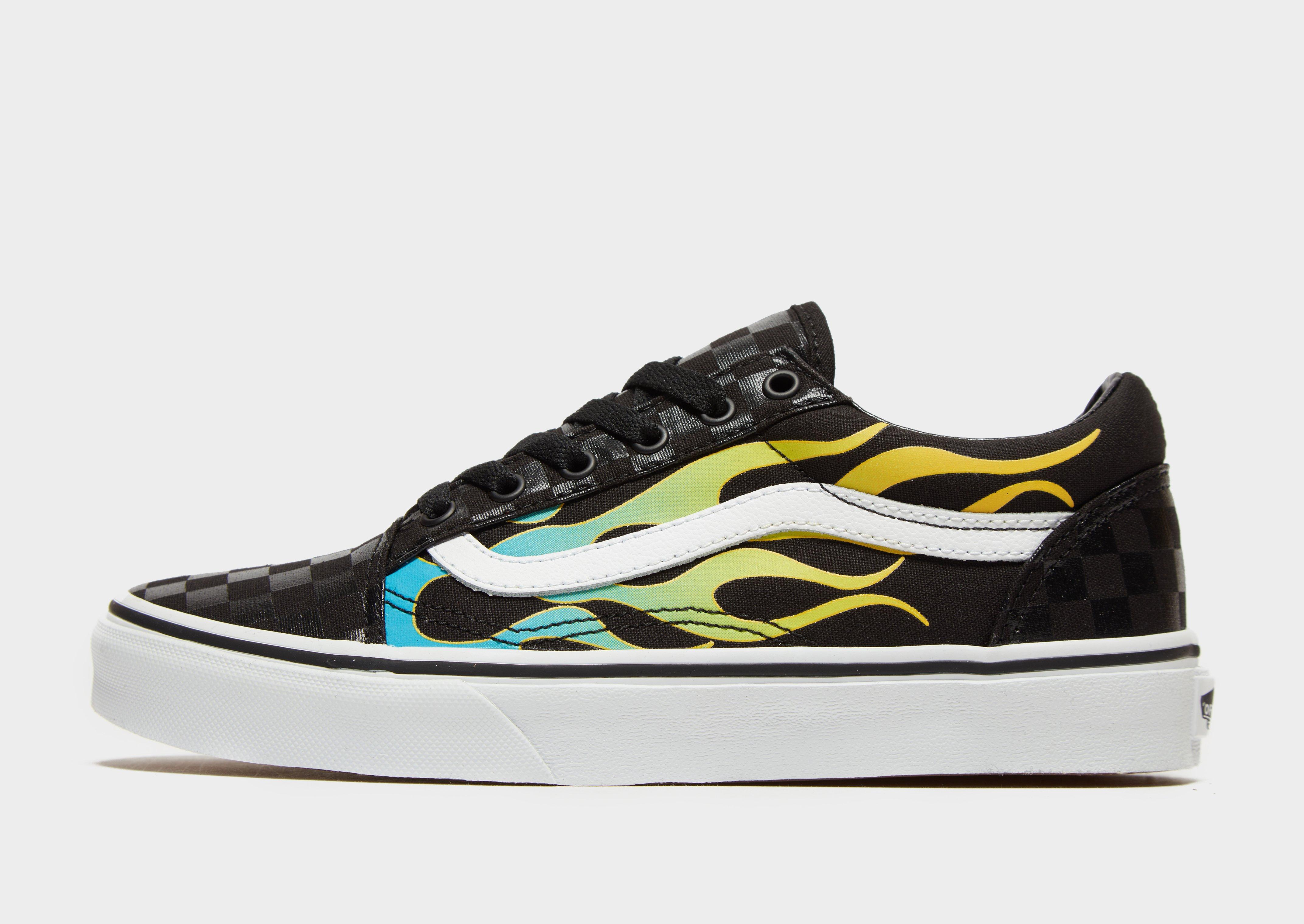 vans old skool yellow and black