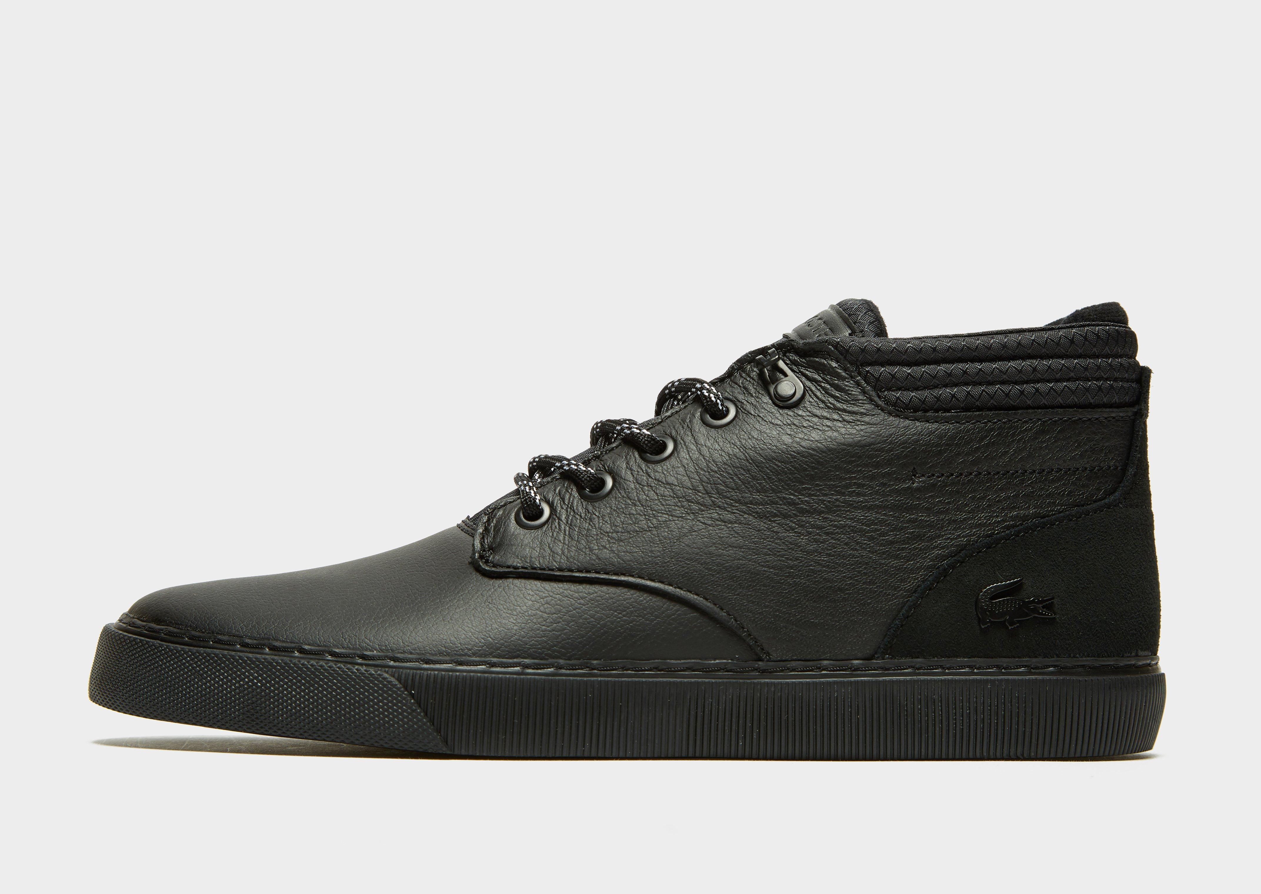 lacoste black esparre winter trainers