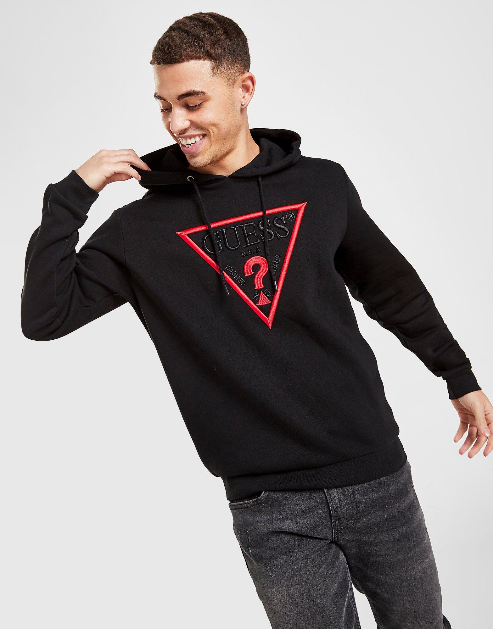 guess triangle hoodie