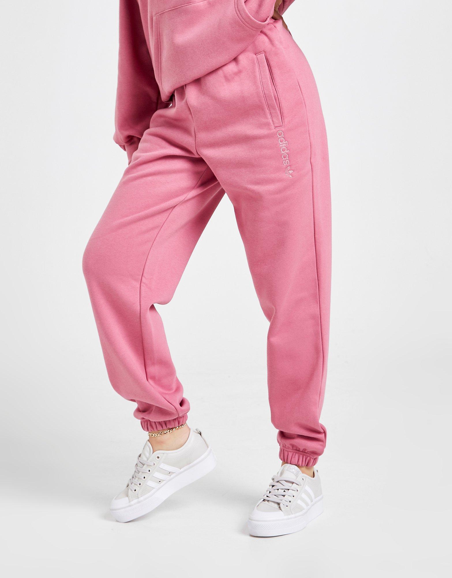 pink fleece joggers