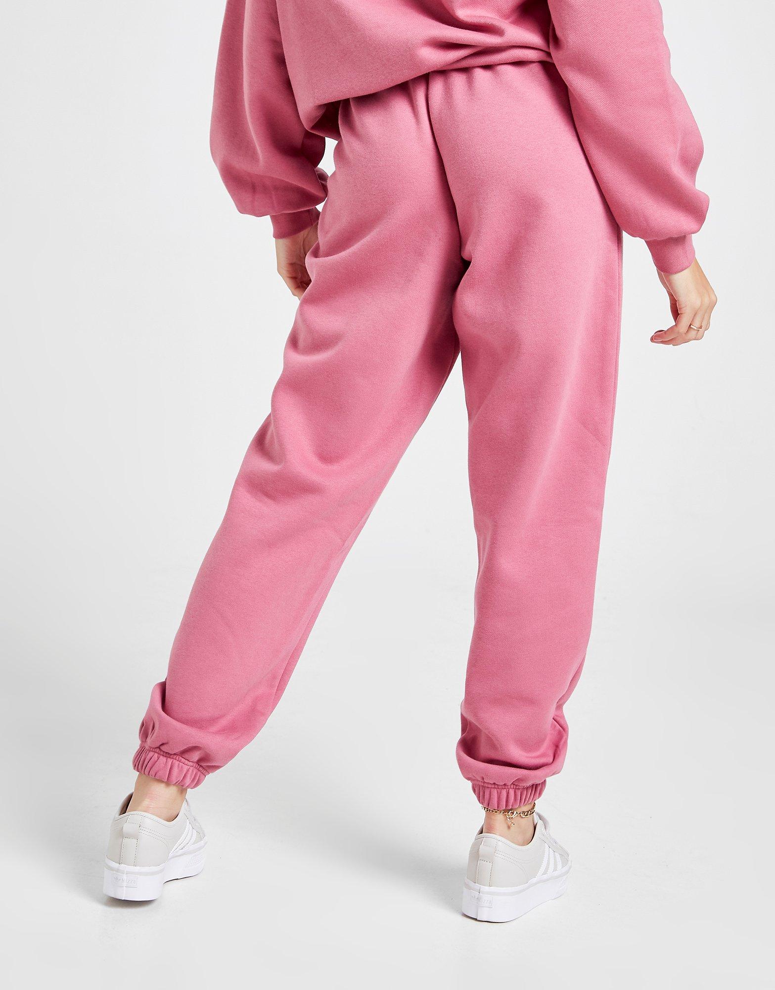 pink fleece joggers