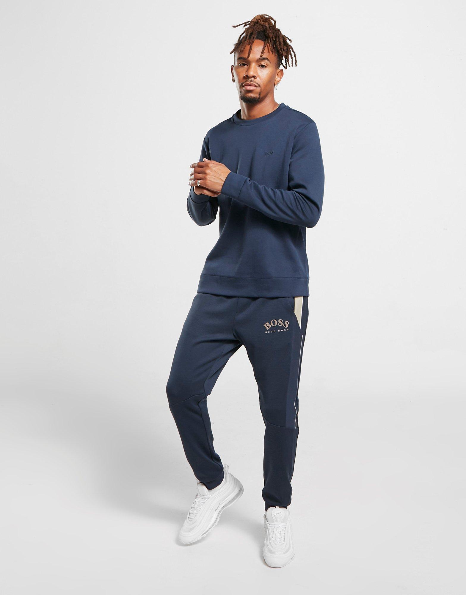 boss hadiko track pants navy