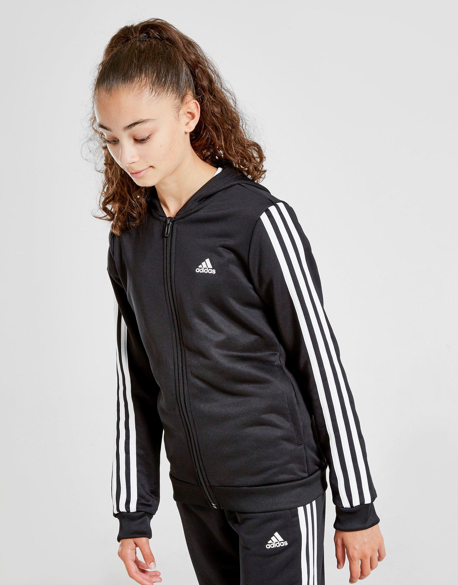 hooded adidas tracksuit