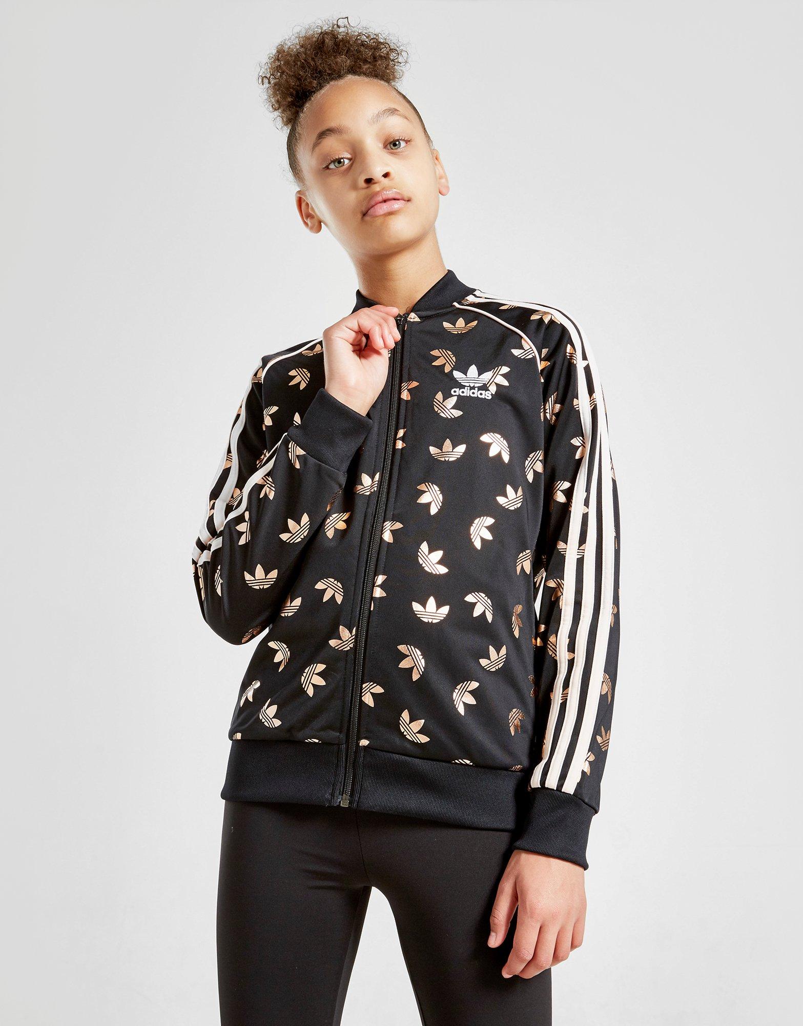 girls adidas track top