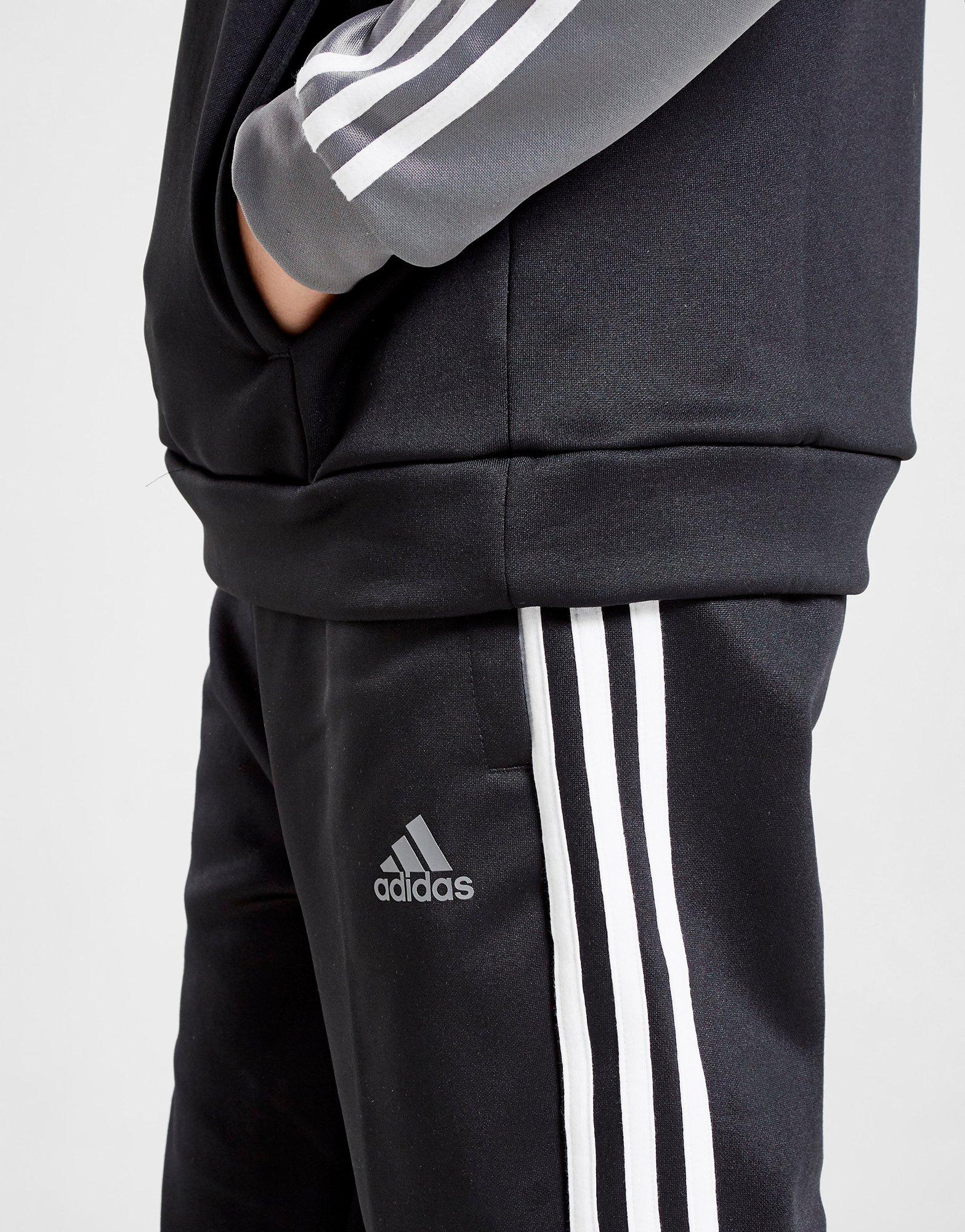 junior black adidas tracksuit