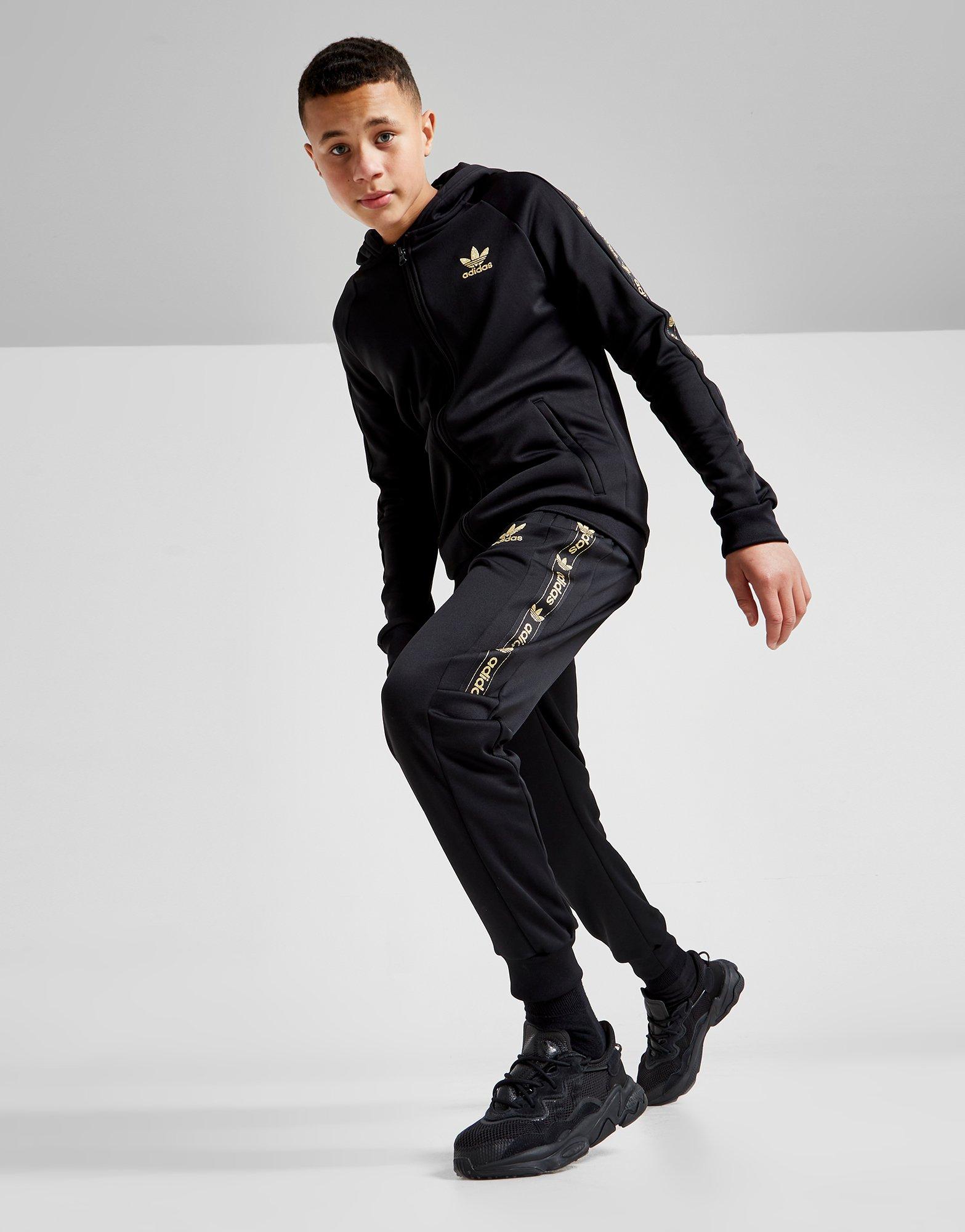 adidas originals tape poly track pants junior