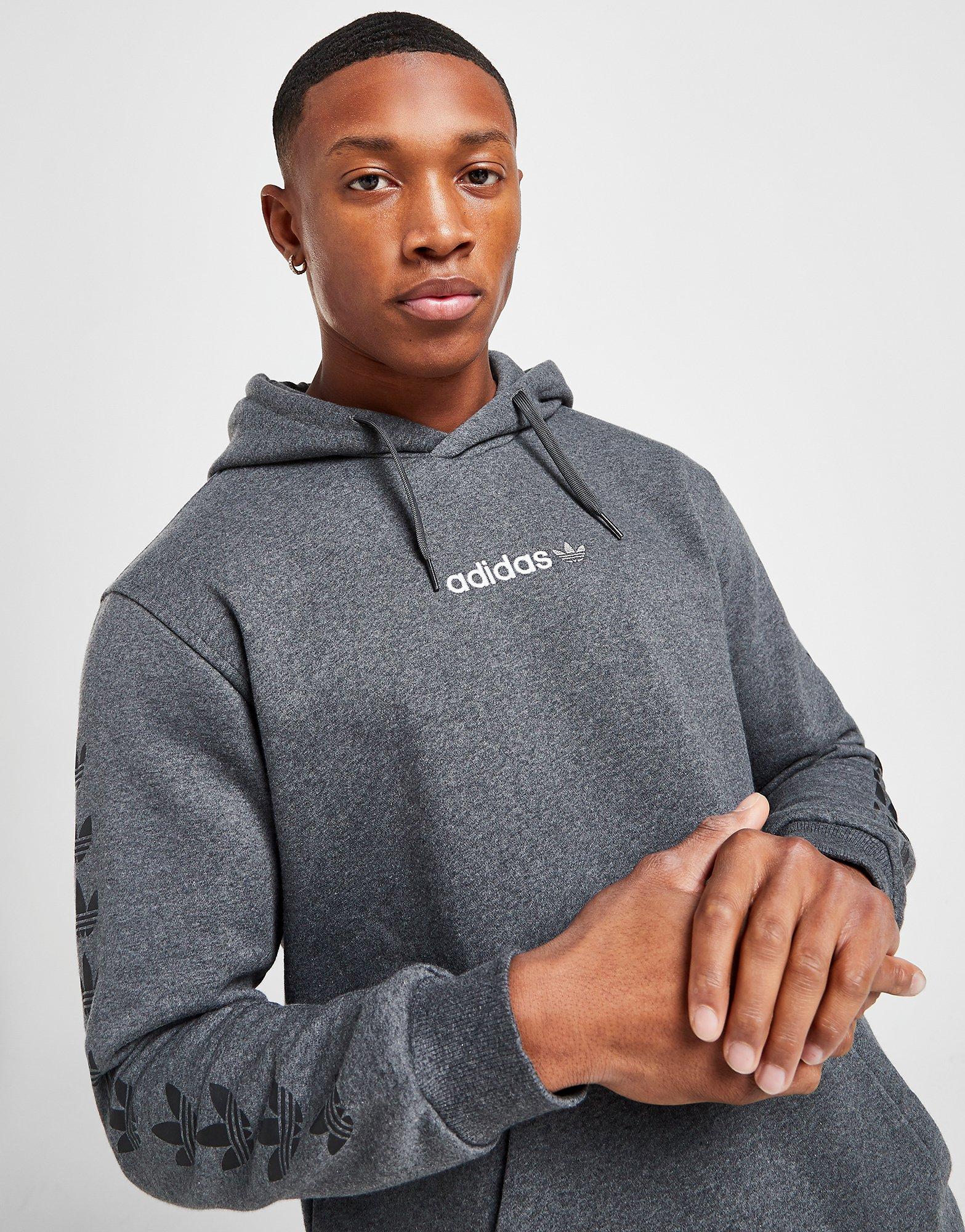 Grey adidas Originals Repeat Trefoil Hoodie JD Sports Malaysia