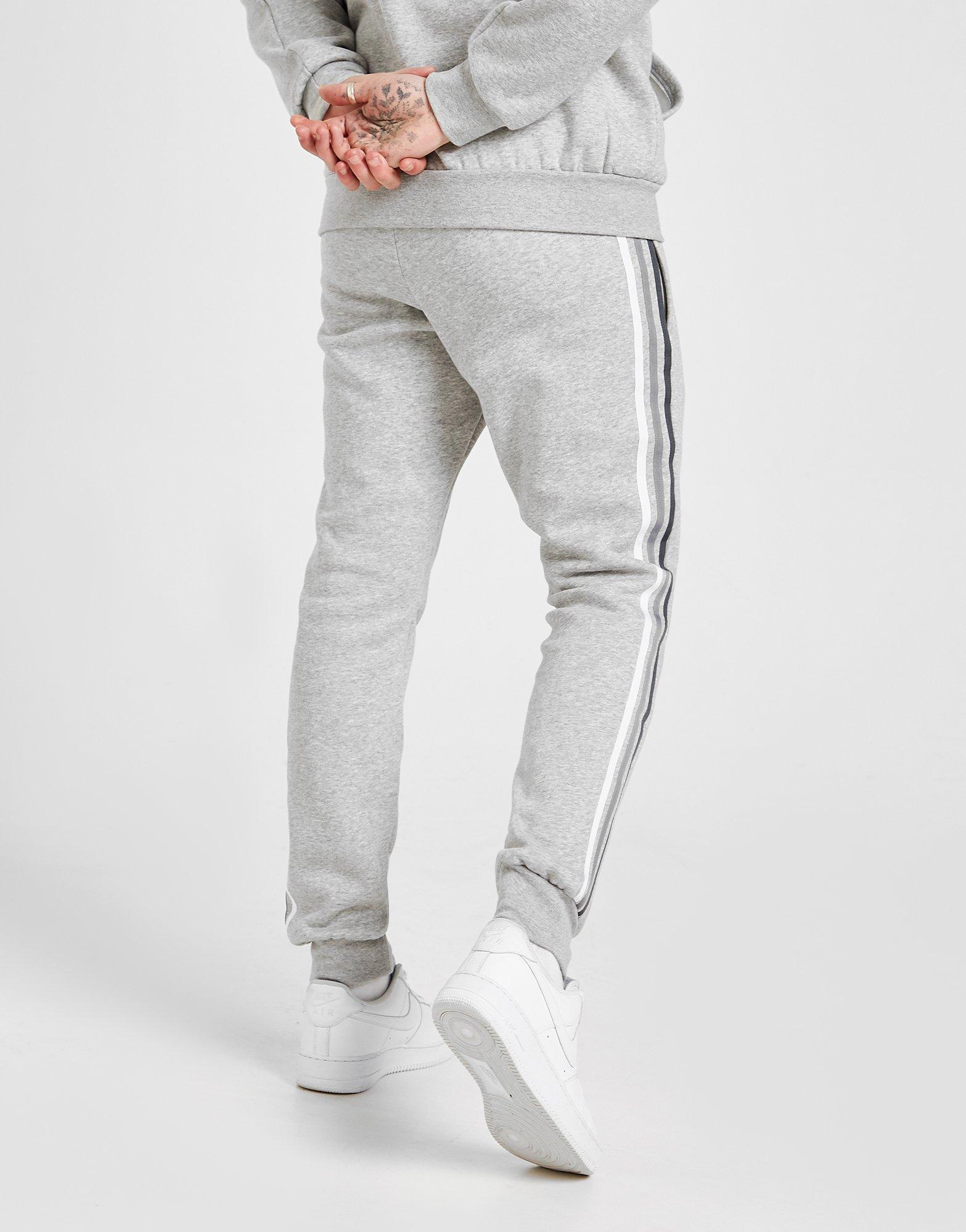 adidas grey fleece joggers