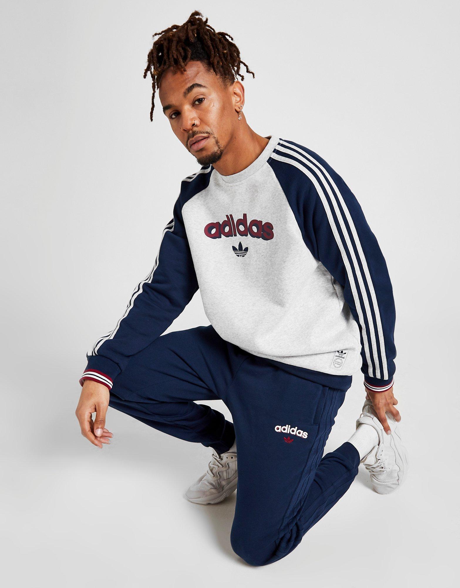 adidas superstar tracksuit navy