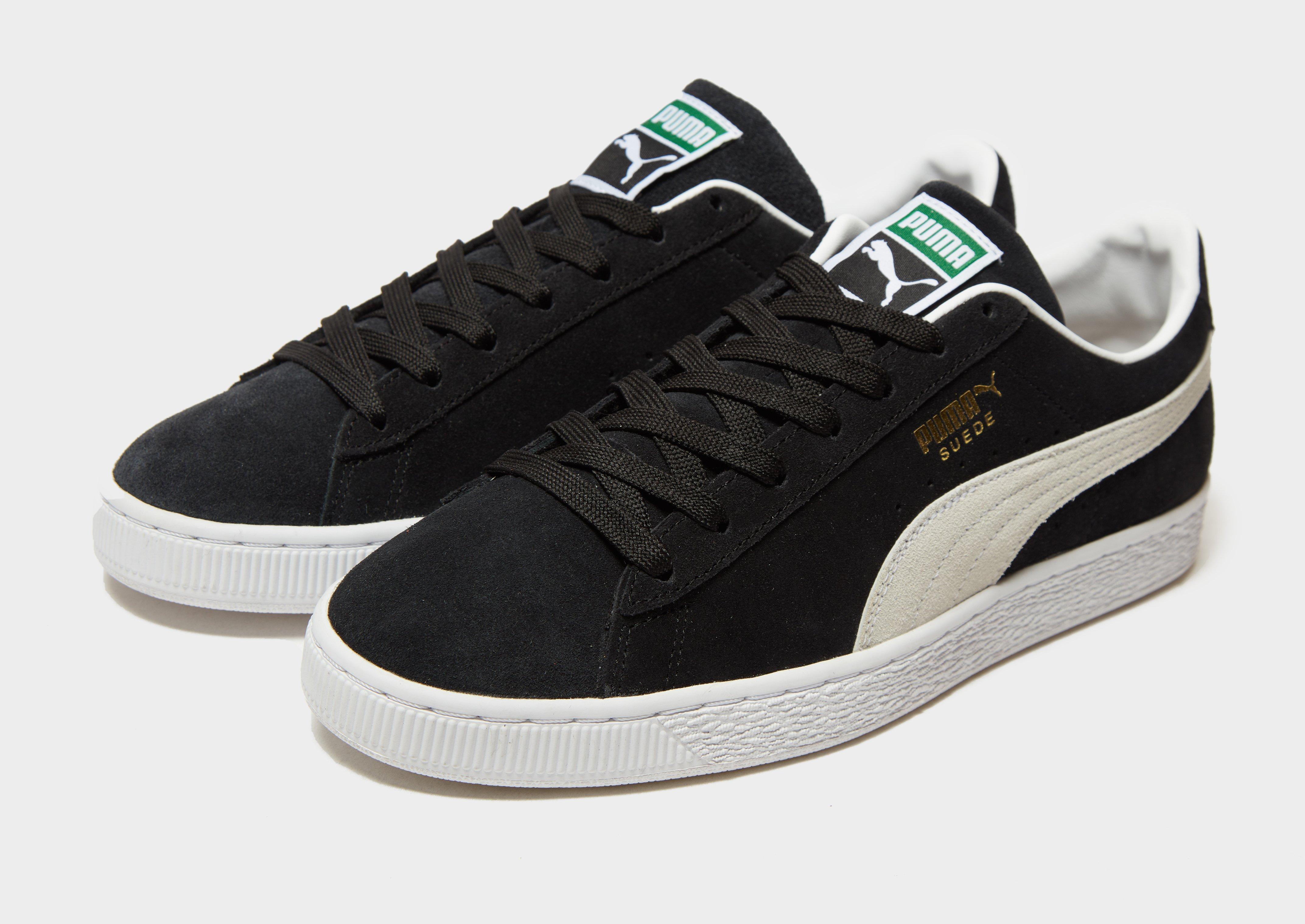 puma suede other side black
